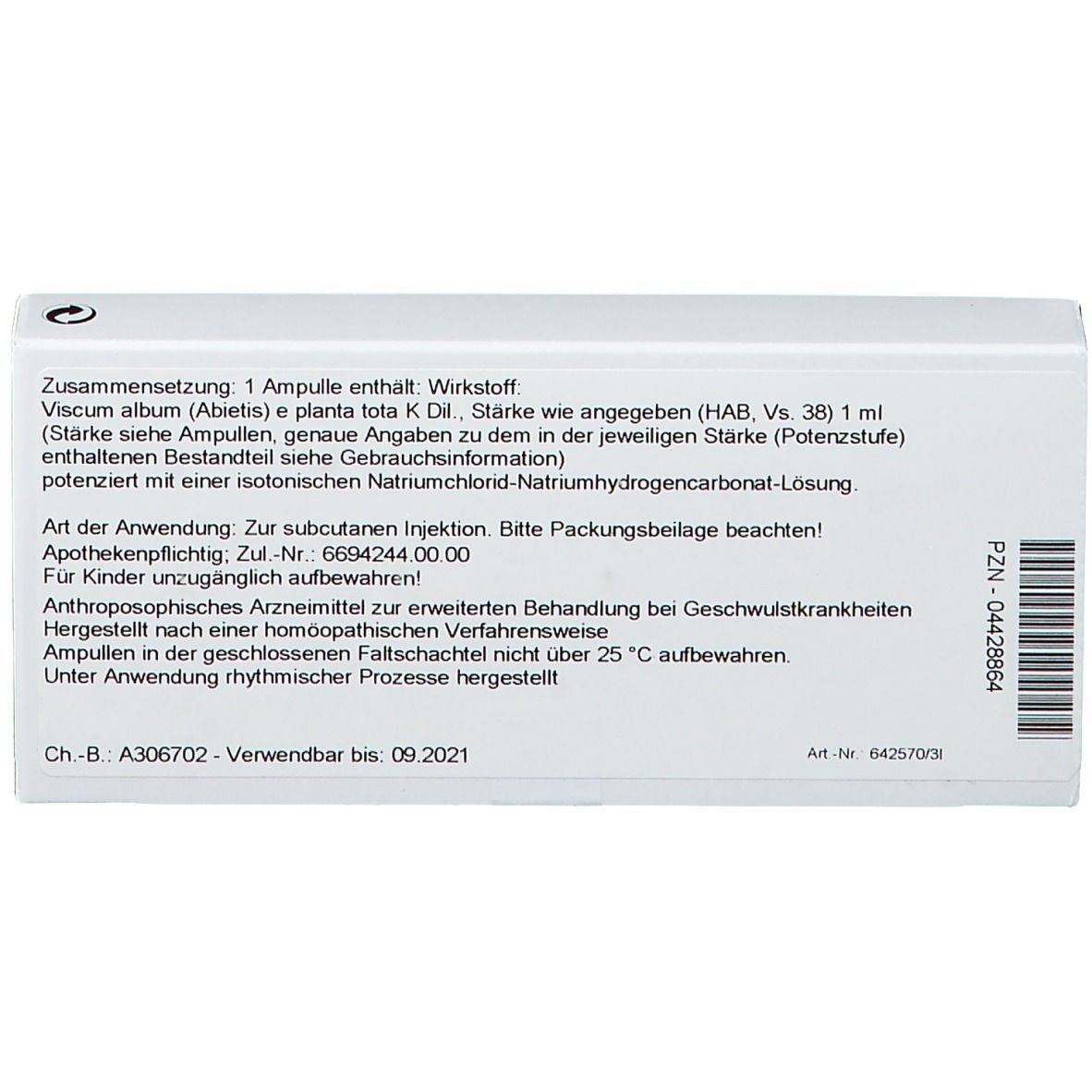 WALA® Iscucin Abietis Potenzreihe Ii Amp.