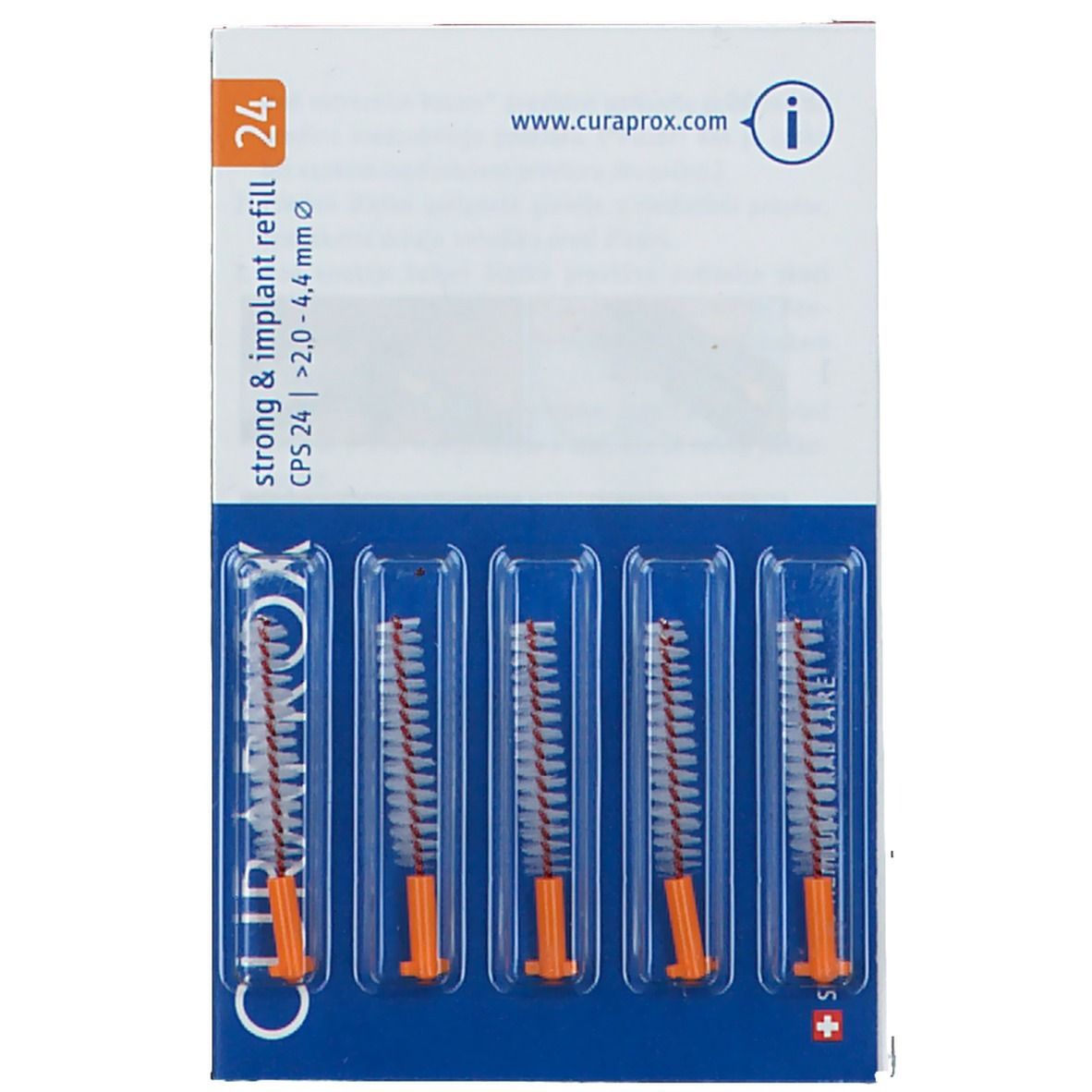Curaprox® Interdentalbürsten CPS 24 strong & implant >2,0 - 4,4 mm