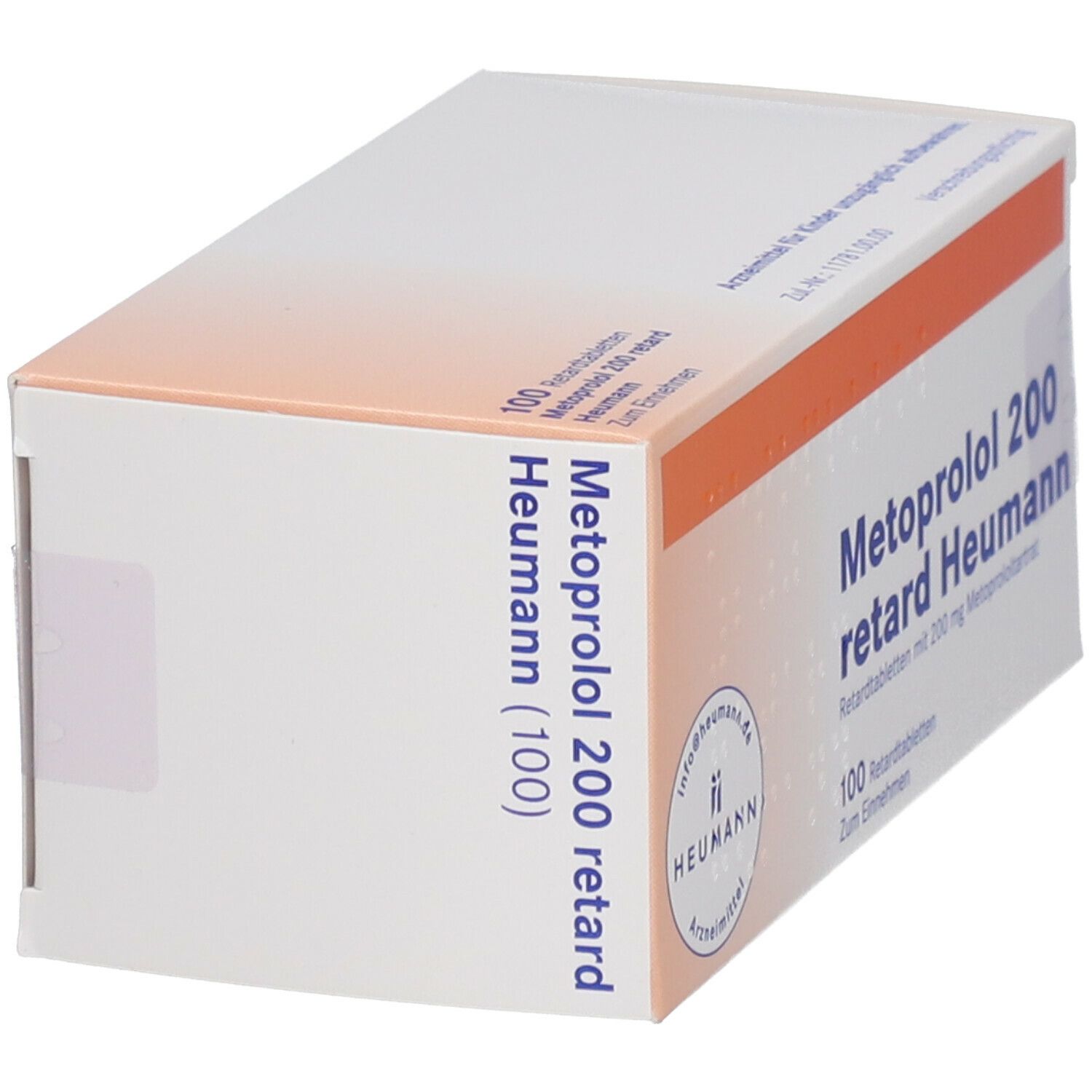 Metoprolol 200 retard Heumann Tabl. 100 St Retard-Tabletten