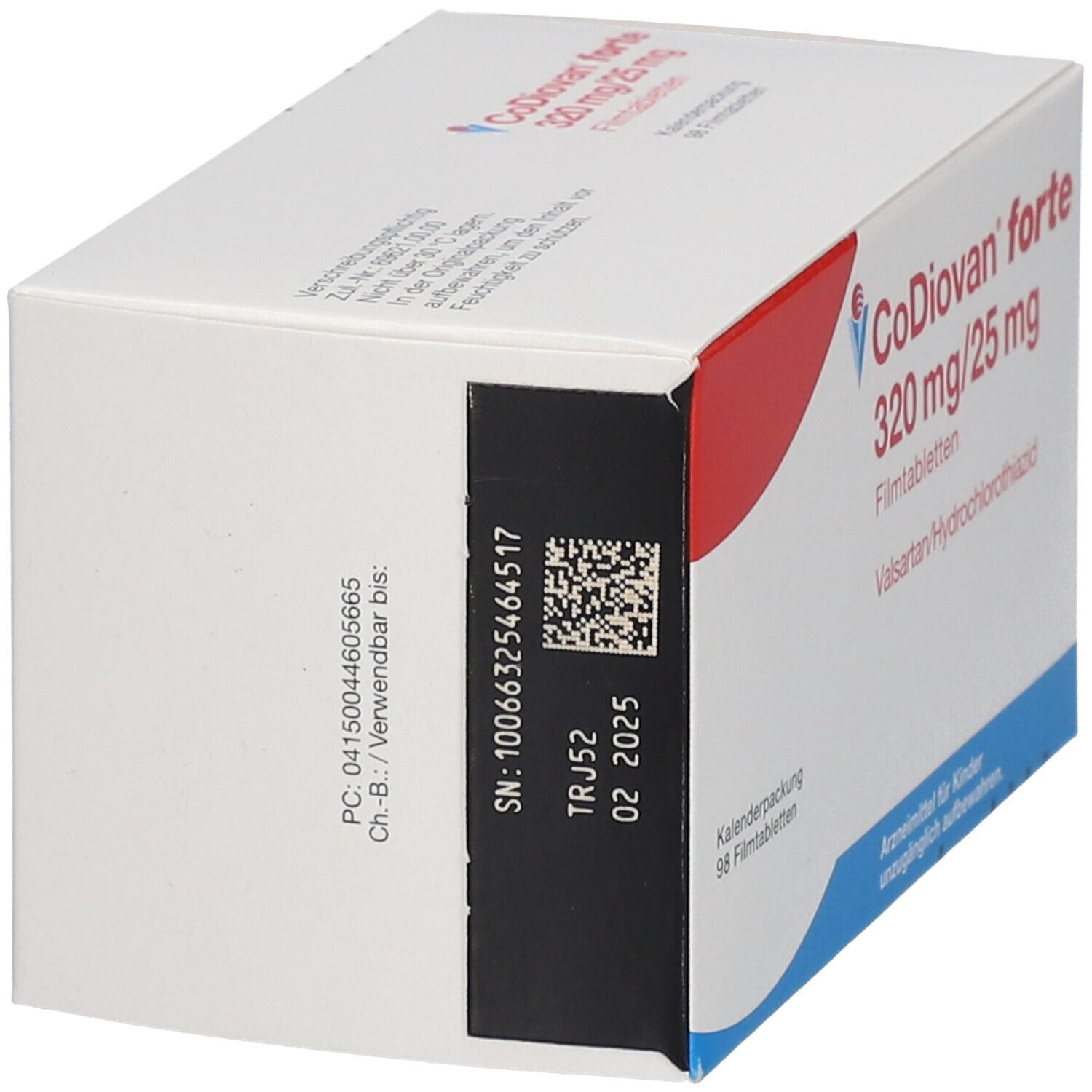 Codiovan forte 160 mg/25 mg Filmtabletten 98 St