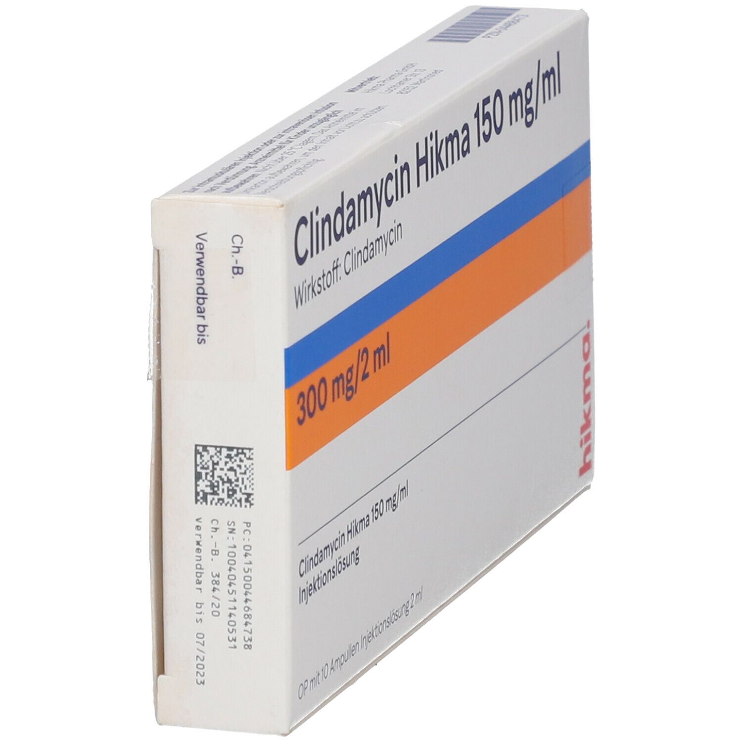 Clindamycin Hikma 150 mg/ml 300 mg Inj.-Lsg.Amp. 10x2 ml Ampullen