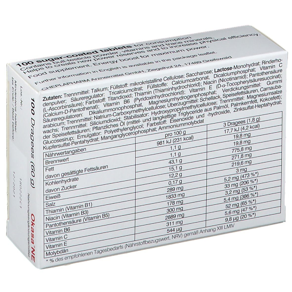 Okasa® NE Dragees