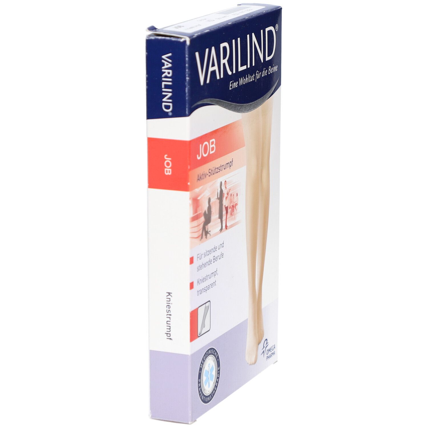 VARILIND® Job 100den Kompressionsstrümpfe AD XS transparent schwarz