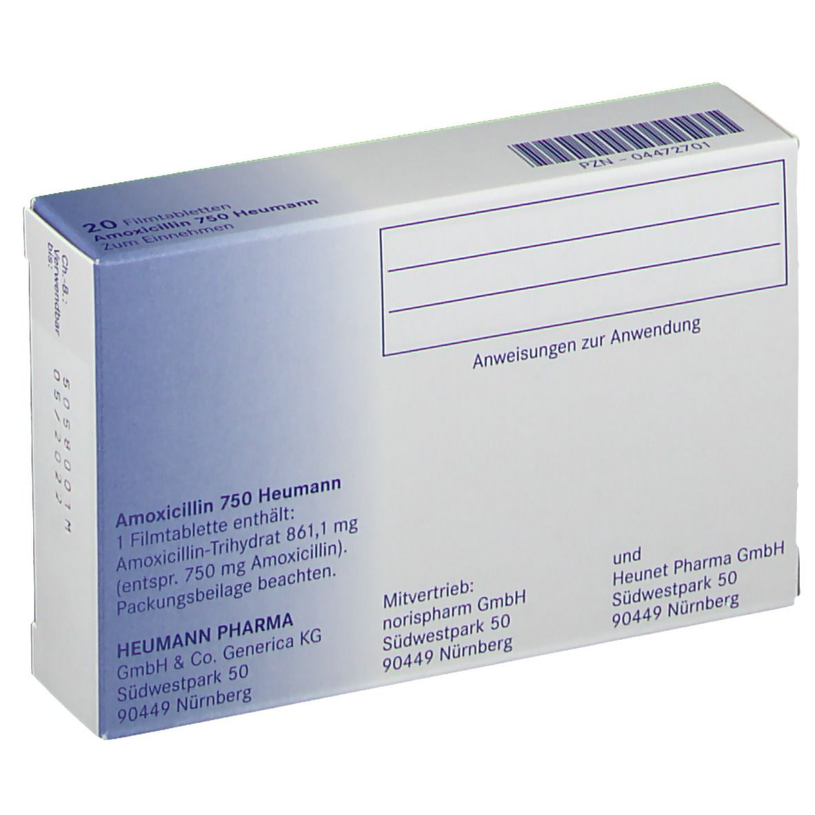Amoxicillin 750 Heumann