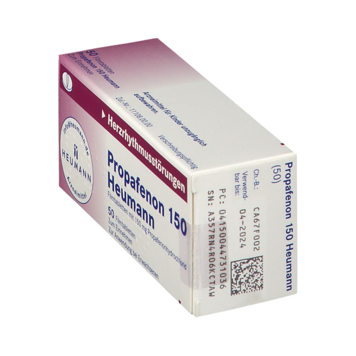 Propafenon 150 Heumann Filmtabletten 50 St