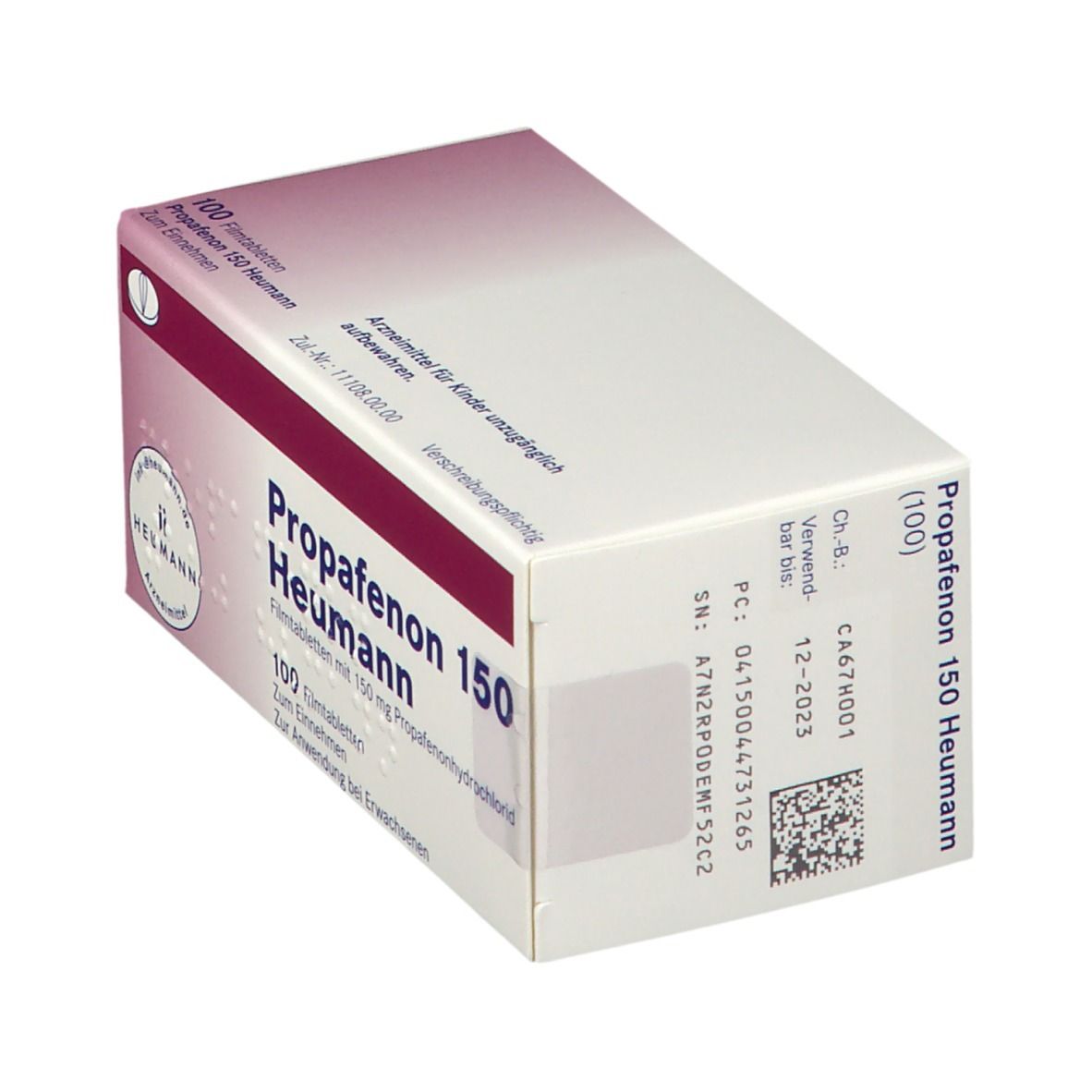 Propafenon 150 Heumann Filmtabletten 100 St