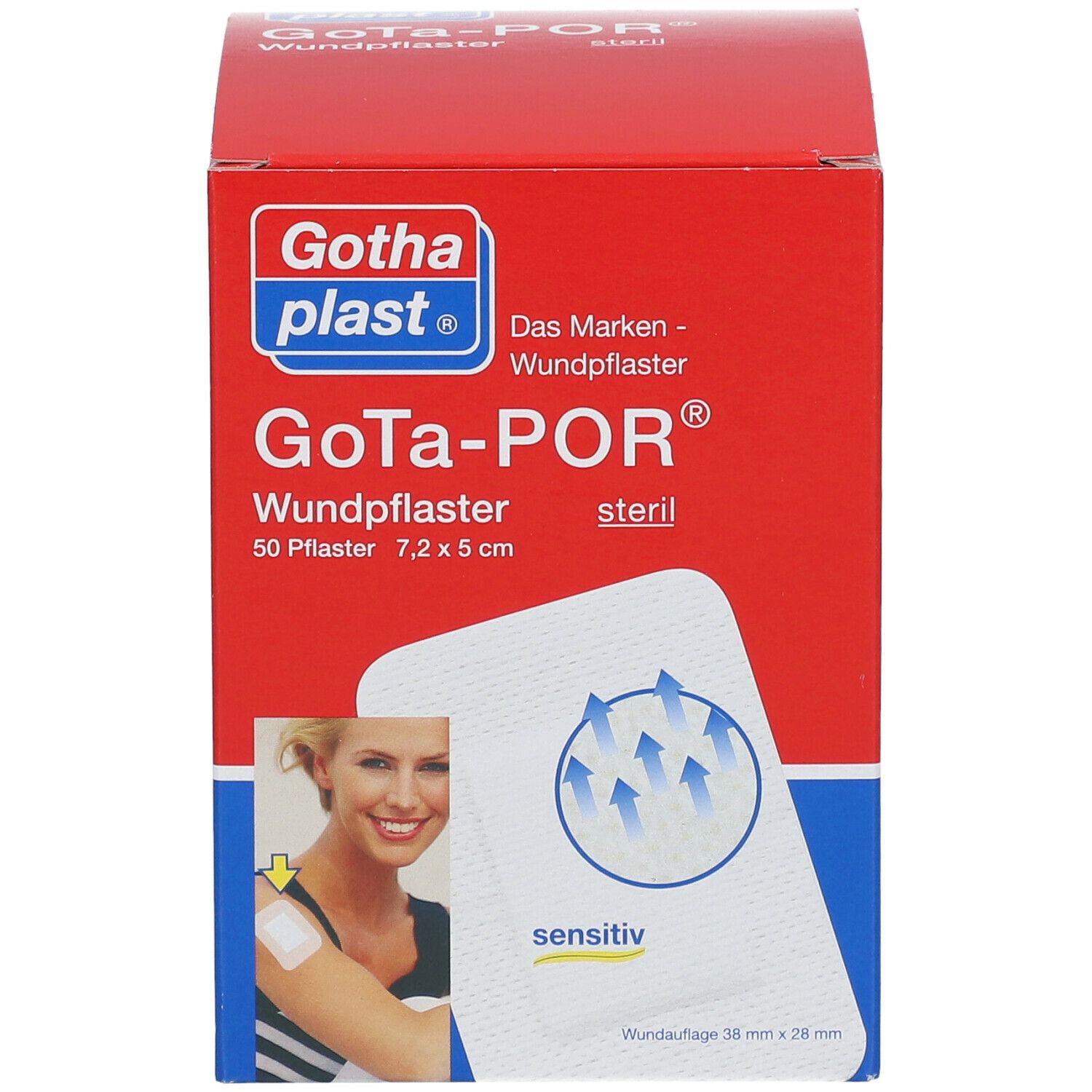 GoTa-POR® Wundpflaster steril 5 cm x 7,2 cm