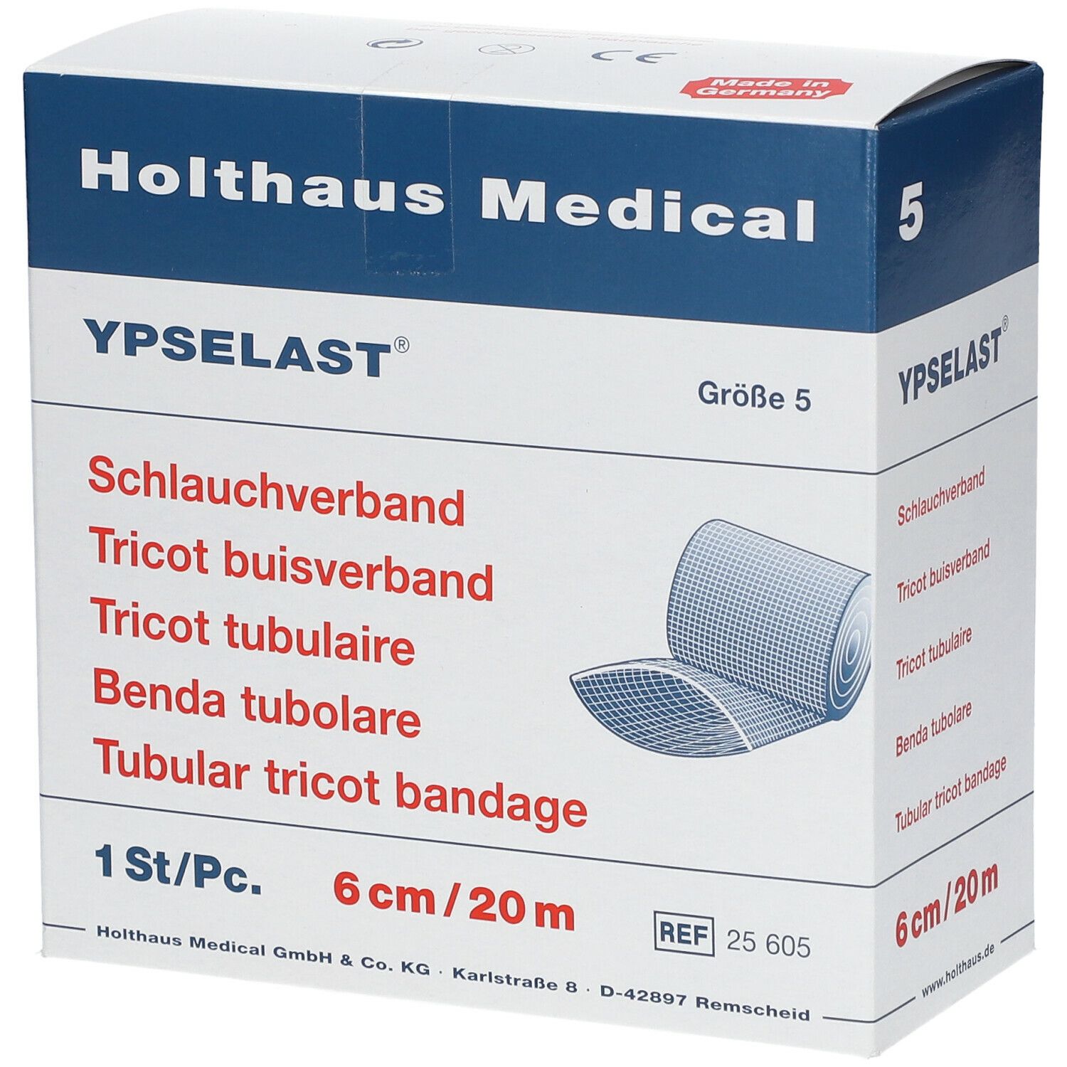 Schlauchverband Ypselast Gr.5 20 m weiß 1 St Verband