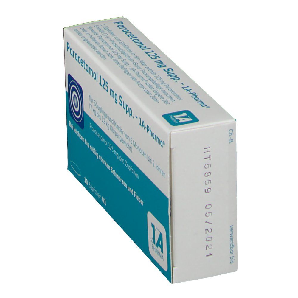 Paracetamol 125 mg Supp. – 1A-Pharma®