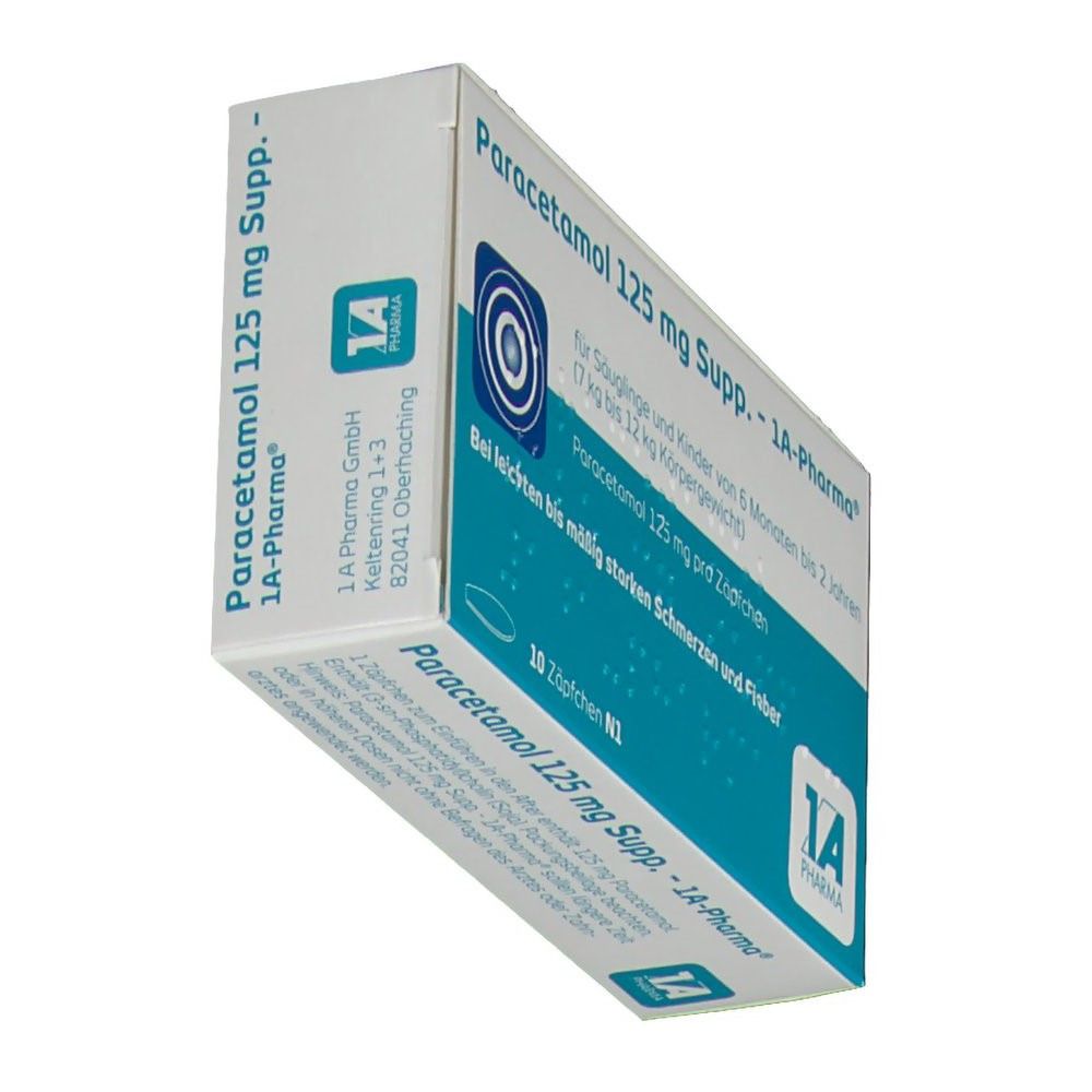 Paracetamol 125 mg Supp. – 1A-Pharma®