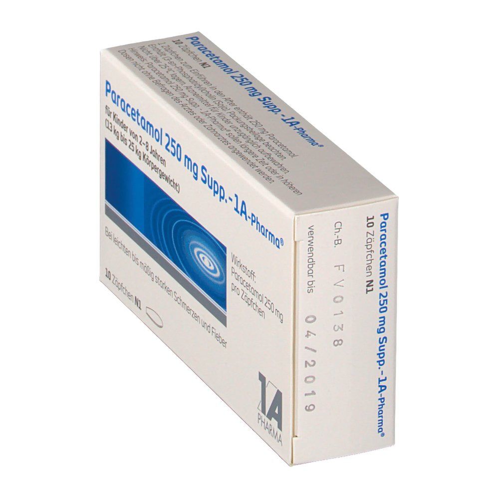 Paracetamol 250 mg Supp. - 1A-Pharma®