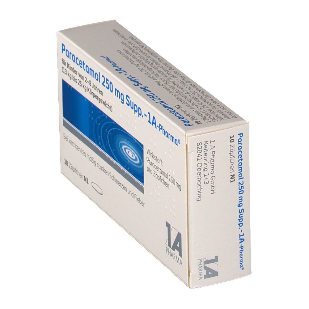 Paracetamol 250 mg Supp. - 1A-Pharma®