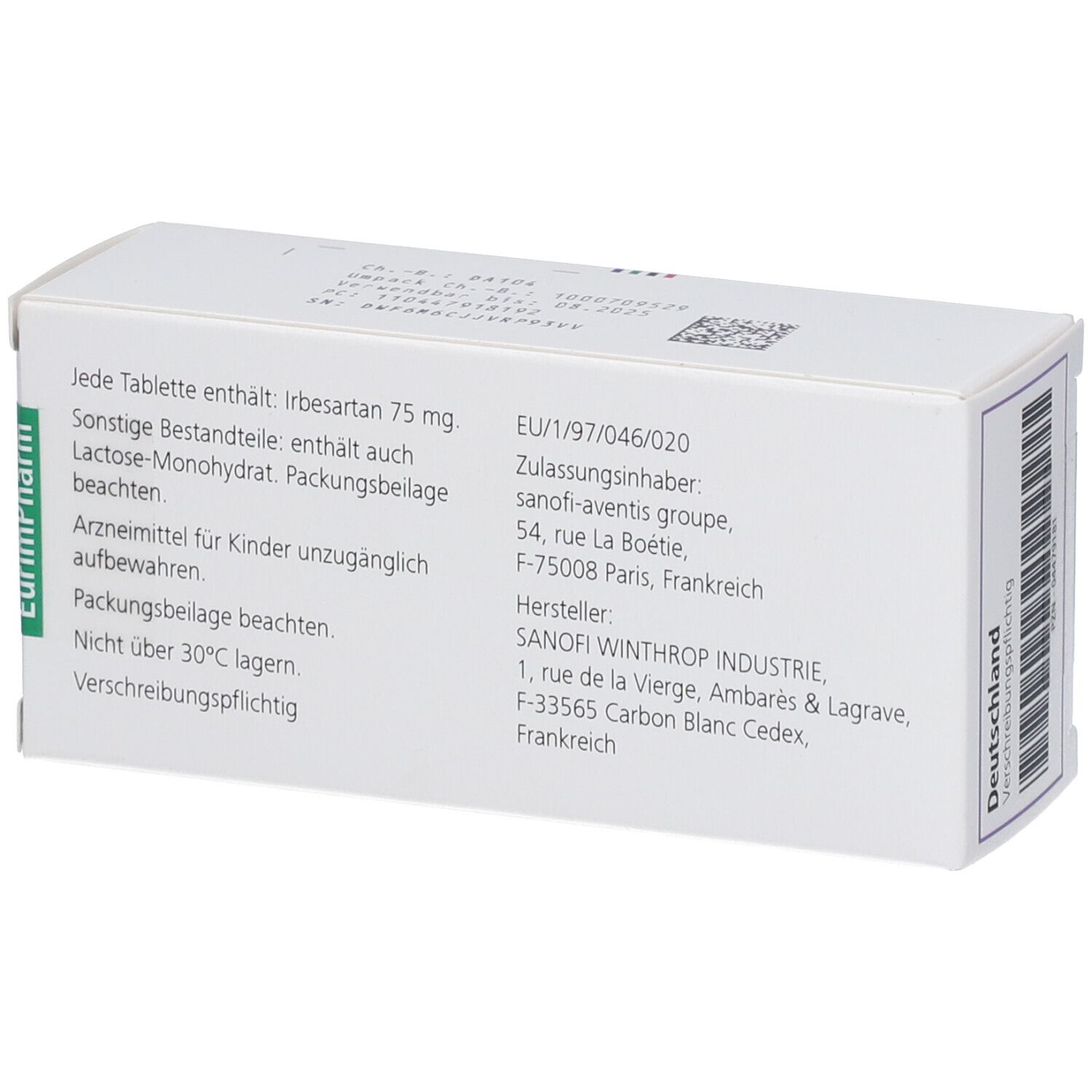 Aprovel 75 mg