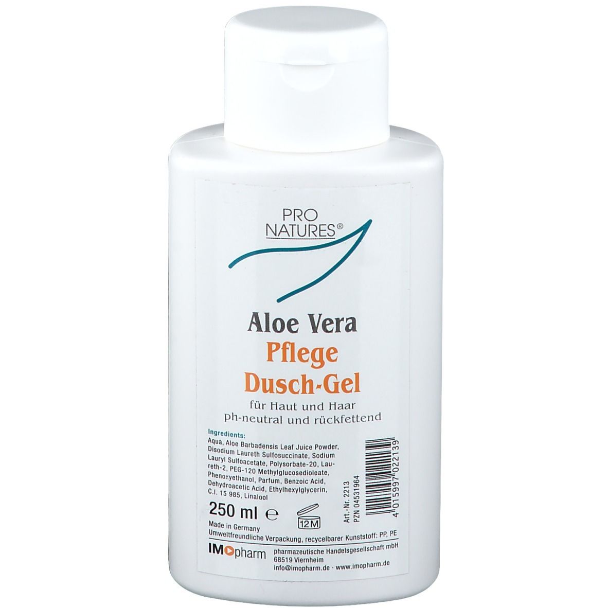 Ontstaan verjaardag Onbepaald PRO NATURES Aloe Vera Pflege Dusch-Gel 250 ml - shop-apotheke.com