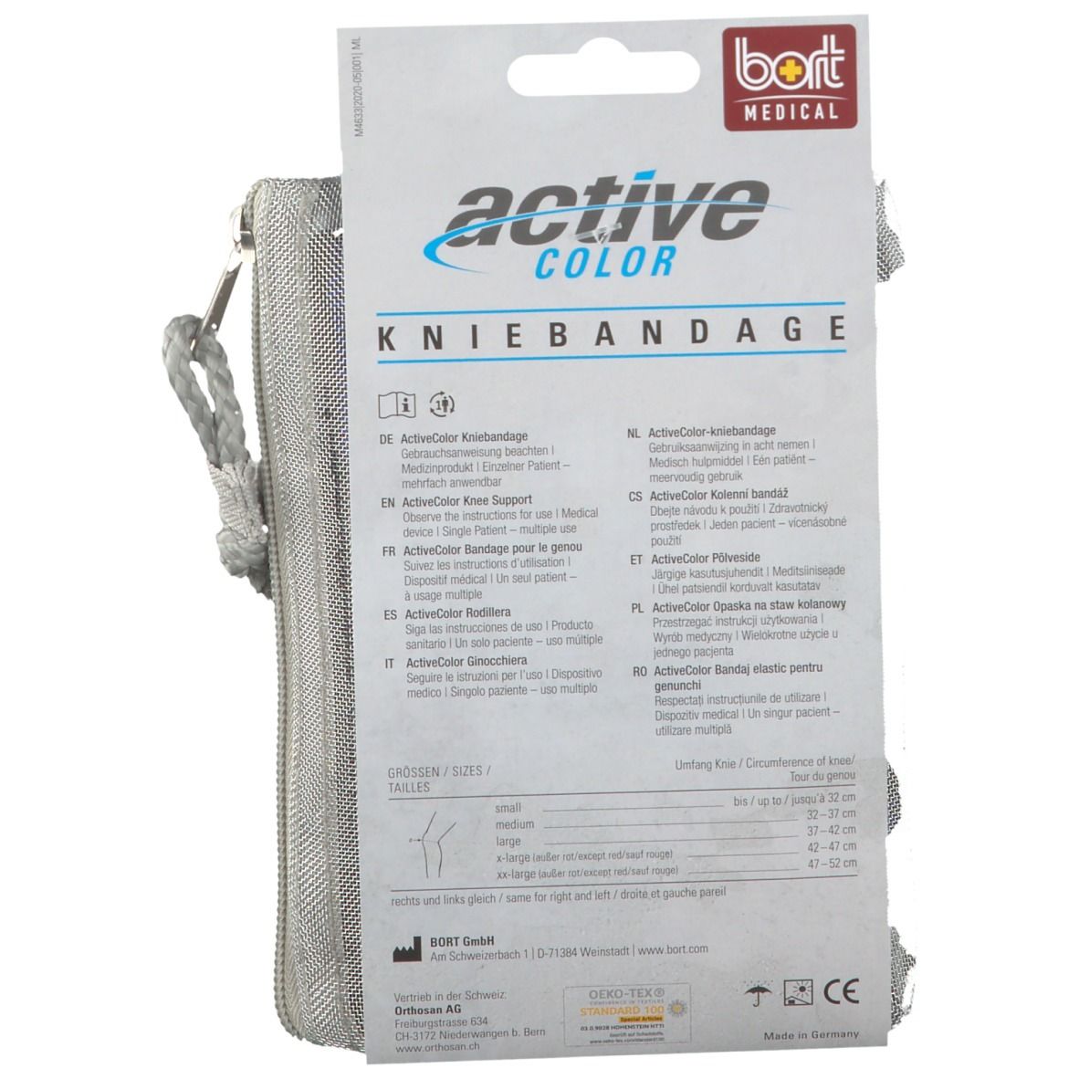 Bort Activecolor Kniebandage x-large schwarz