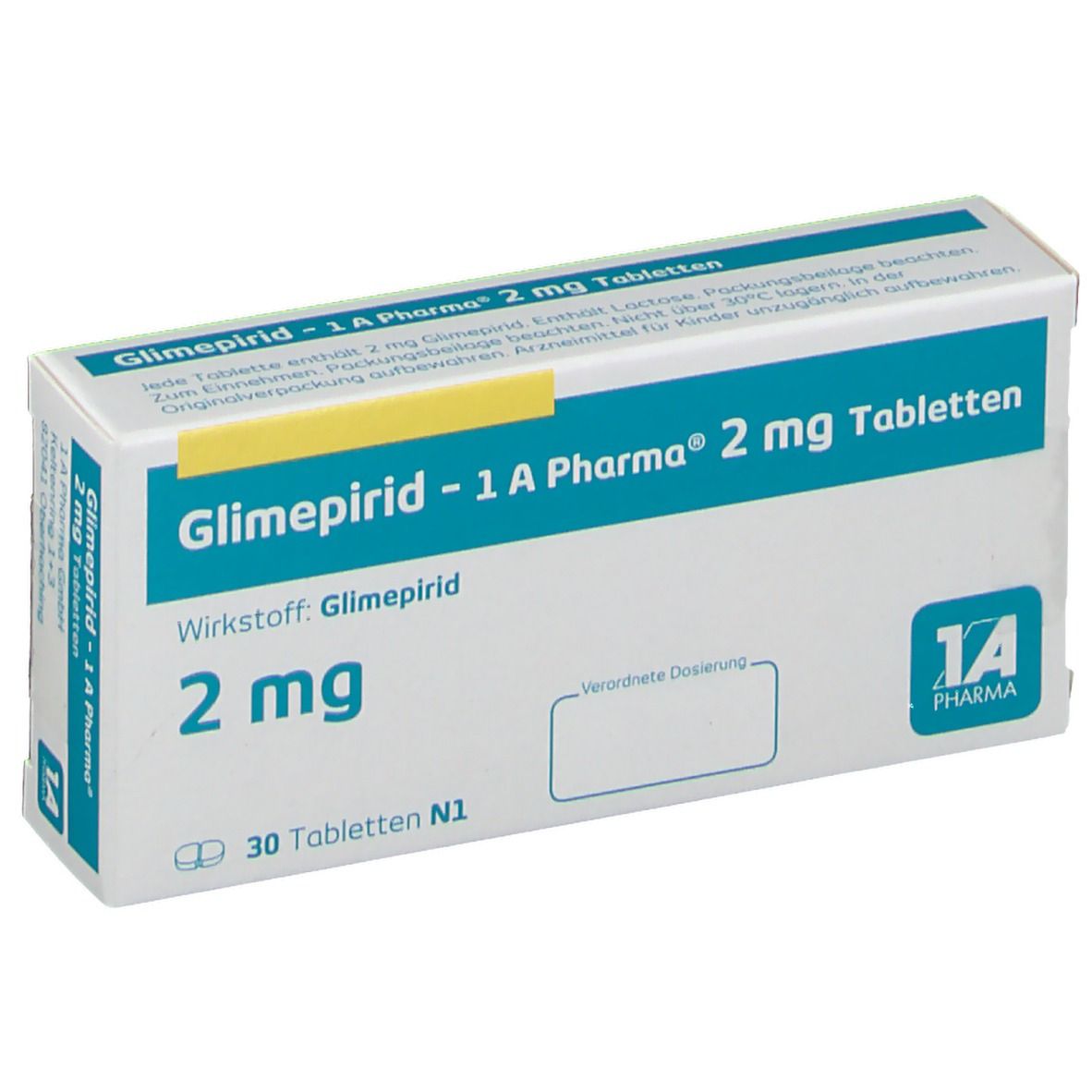 Glimepirid 1A Pharma® 2Mg