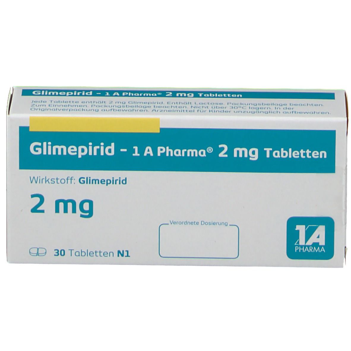 Glimepirid 1A Pharma® 2Mg