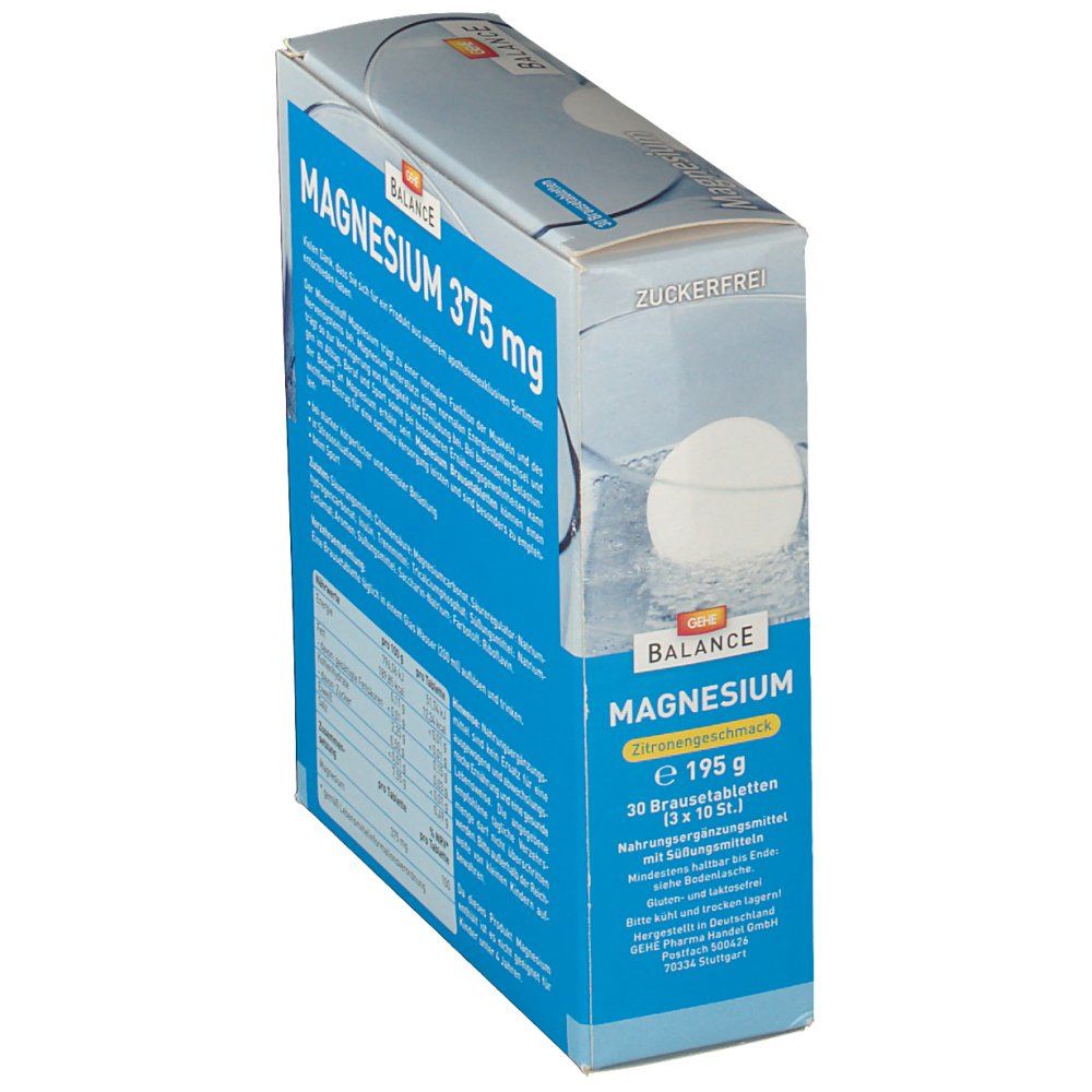 GEHE BALANCE Magnesium 375 mg Zitronengeschmack