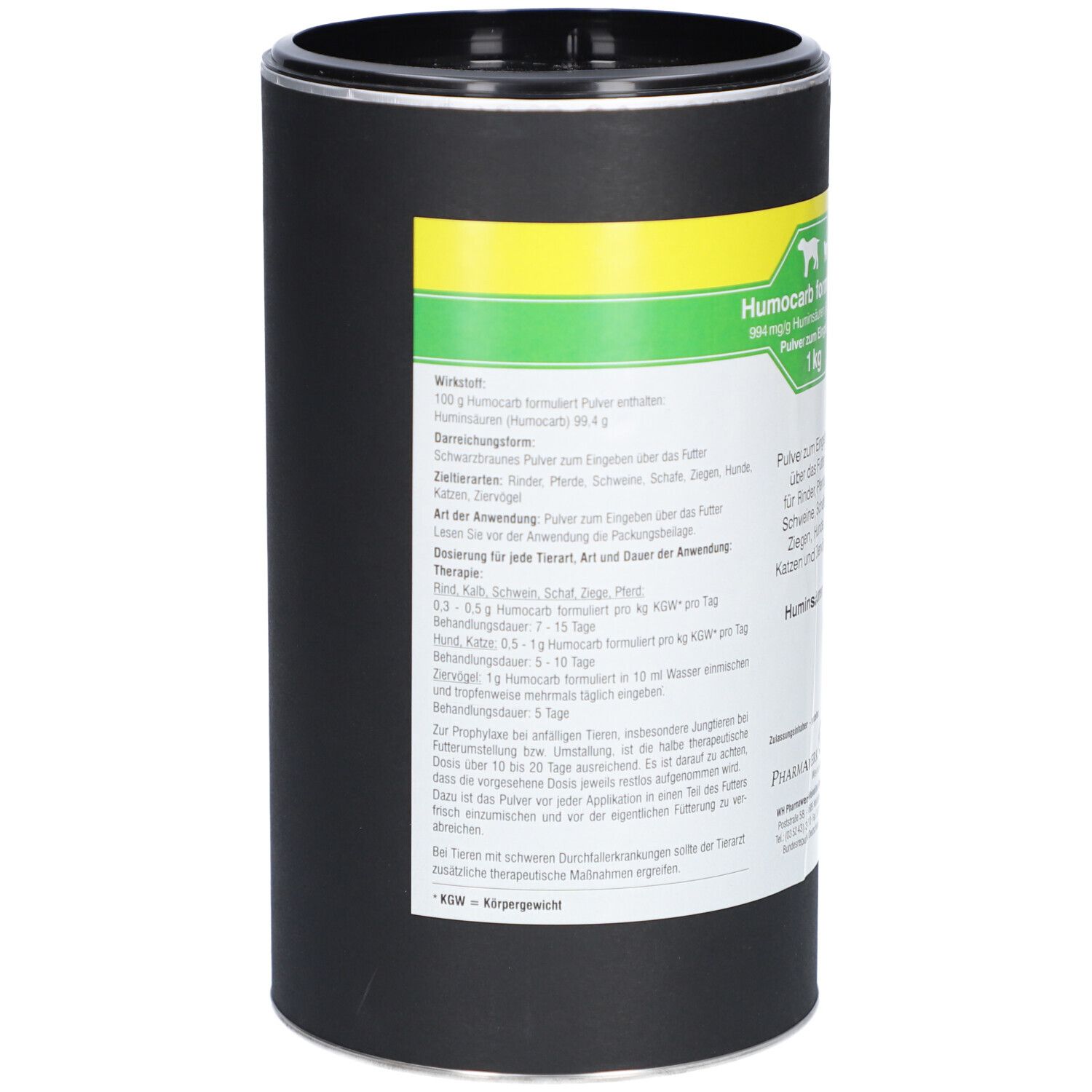 WH HUMOCARB formuliert Pulver vet. 1 kg