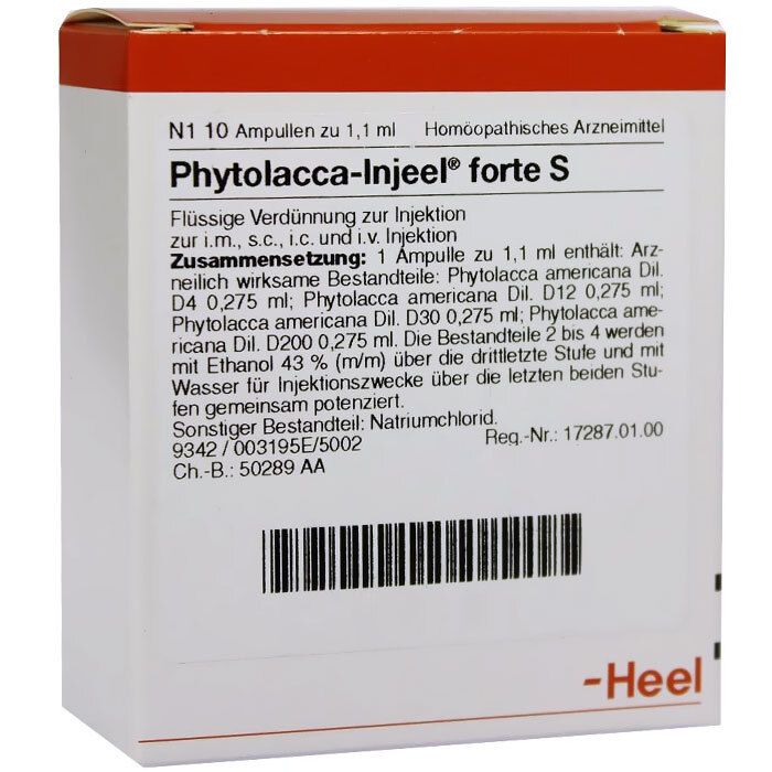 Phytolacca Injeel forte S Ampullen 10 St