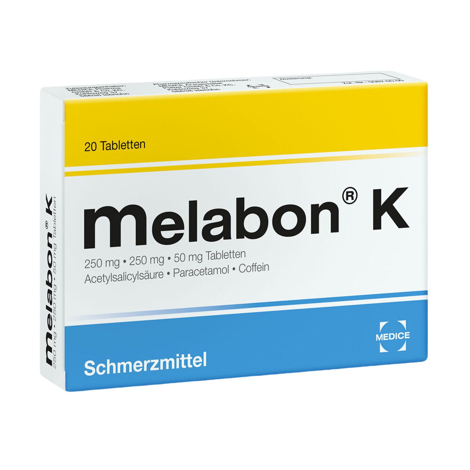 Melabon K bei Kopfschmerzen und Zahnschmerzen