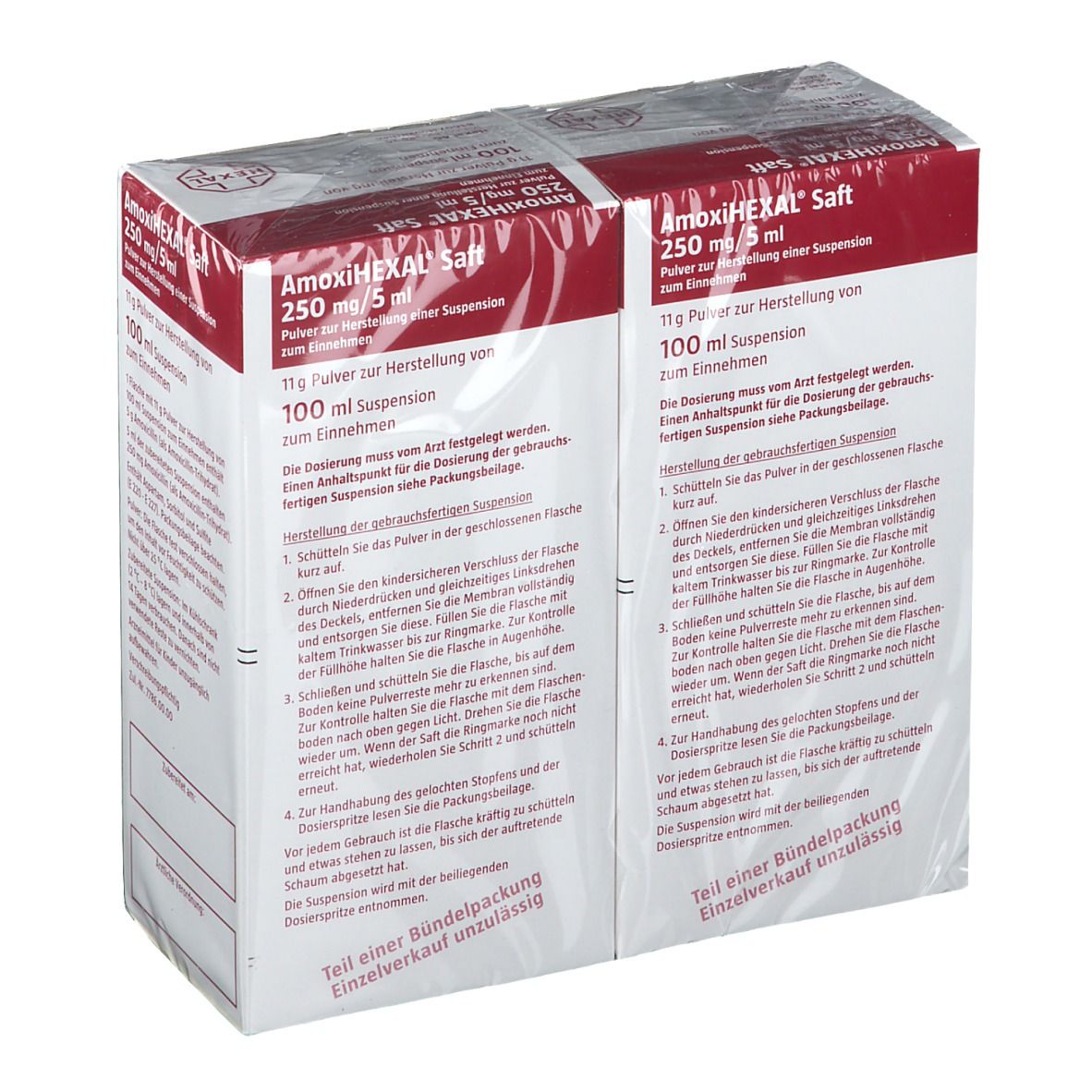 AmoxiHEXAL® Saft 250 mg/5 ml
