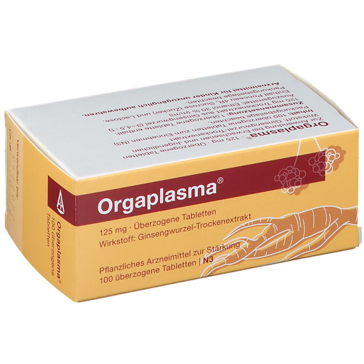 Orgaplasma überzogene Tabletten