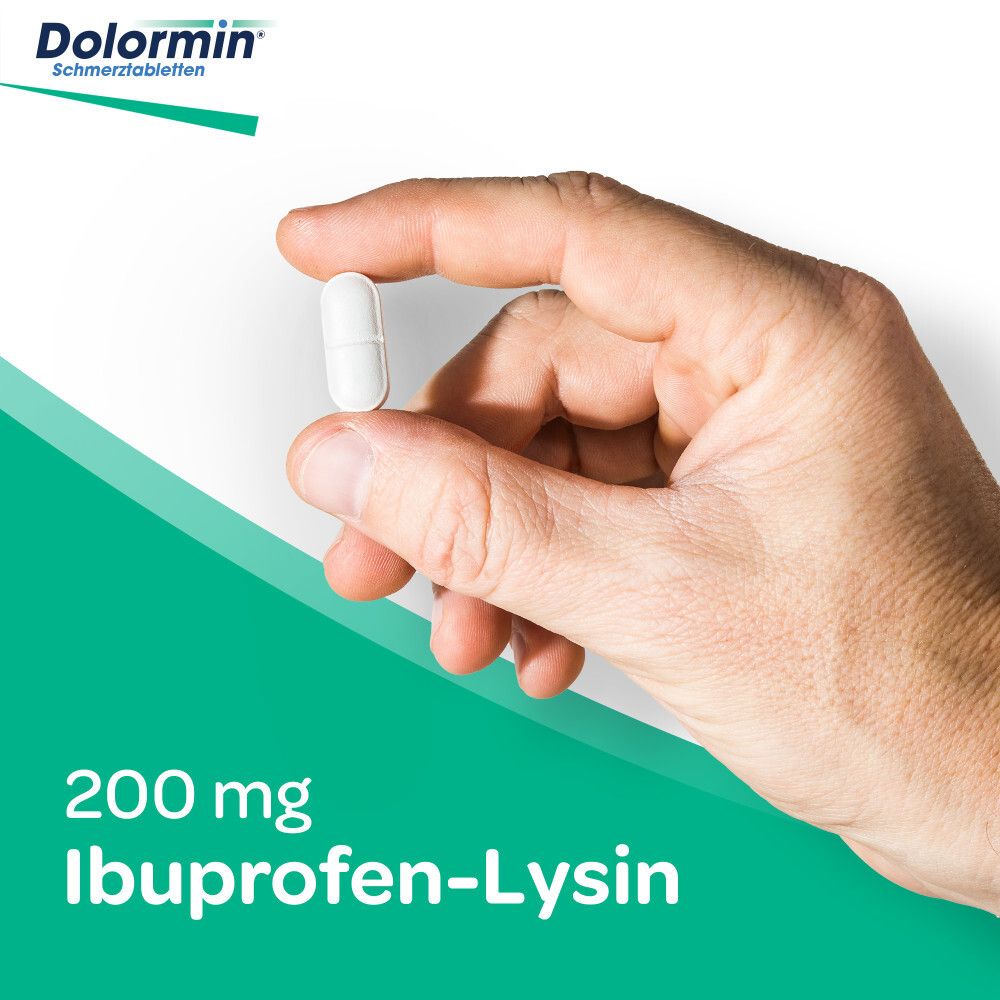 Dolormin Schmerztabletten mit 200 mg Ibuprofen bei Schmerzen und Fieber