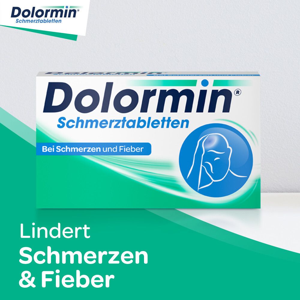 Dolormin Schmerztabletten mit 200 mg Ibuprofen bei Schmerzen und Fieber