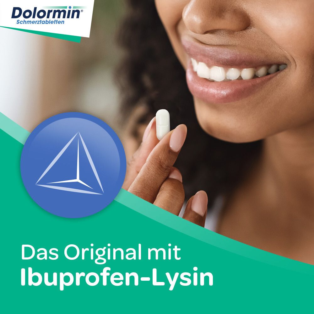 Dolormin Schmerztabletten mit 200 mg Ibuprofen bei Schmerzen und Fieber