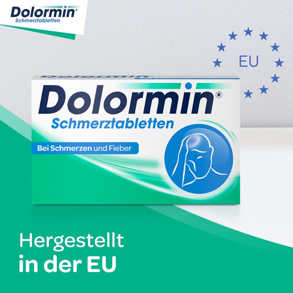 Dolormin Schmerztabletten mit 200 mg Ibuprofen bei Schmerzen und Fieber