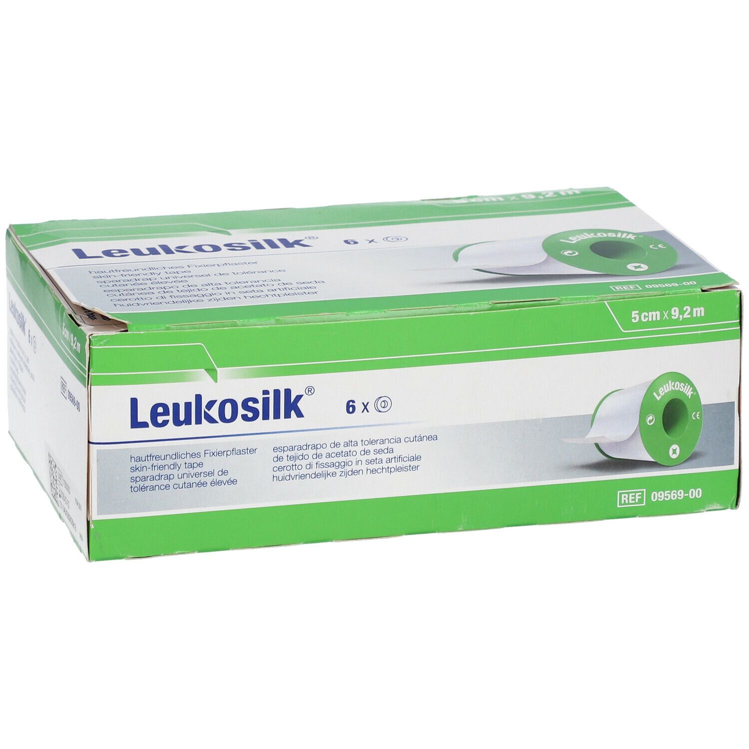 Leukosilk 2,5 cm x 5 m Fixierpflaster, 1 St. Pflaster 