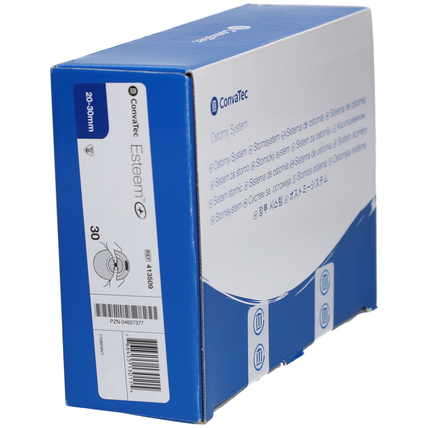 Convatec ESTEEM®+ Opaque Geschlossene Kolostomiebeutel 20/30 mm
