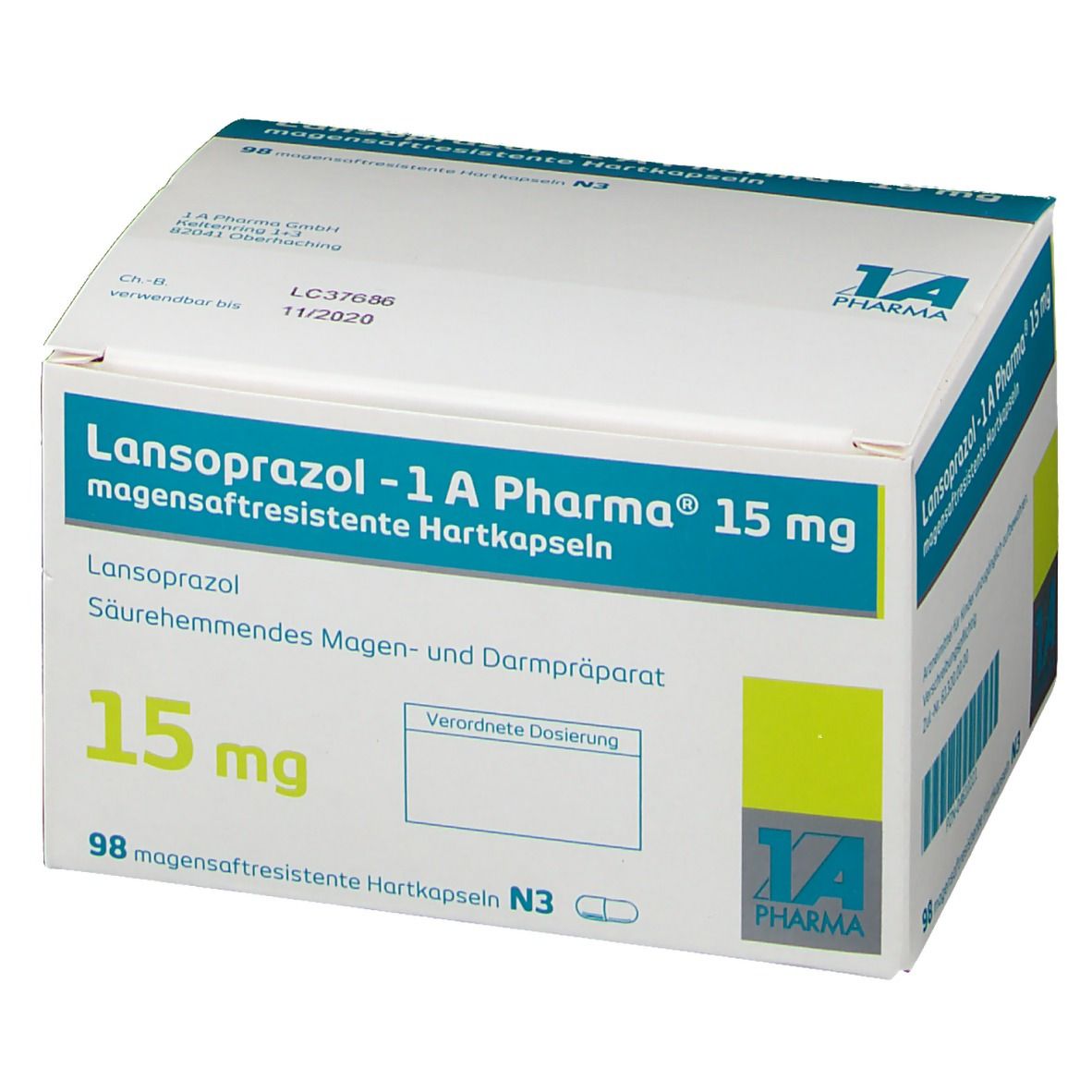 Lansoprazol 1 A Pharma® 15 mg 56 St - shop-apotheke.com