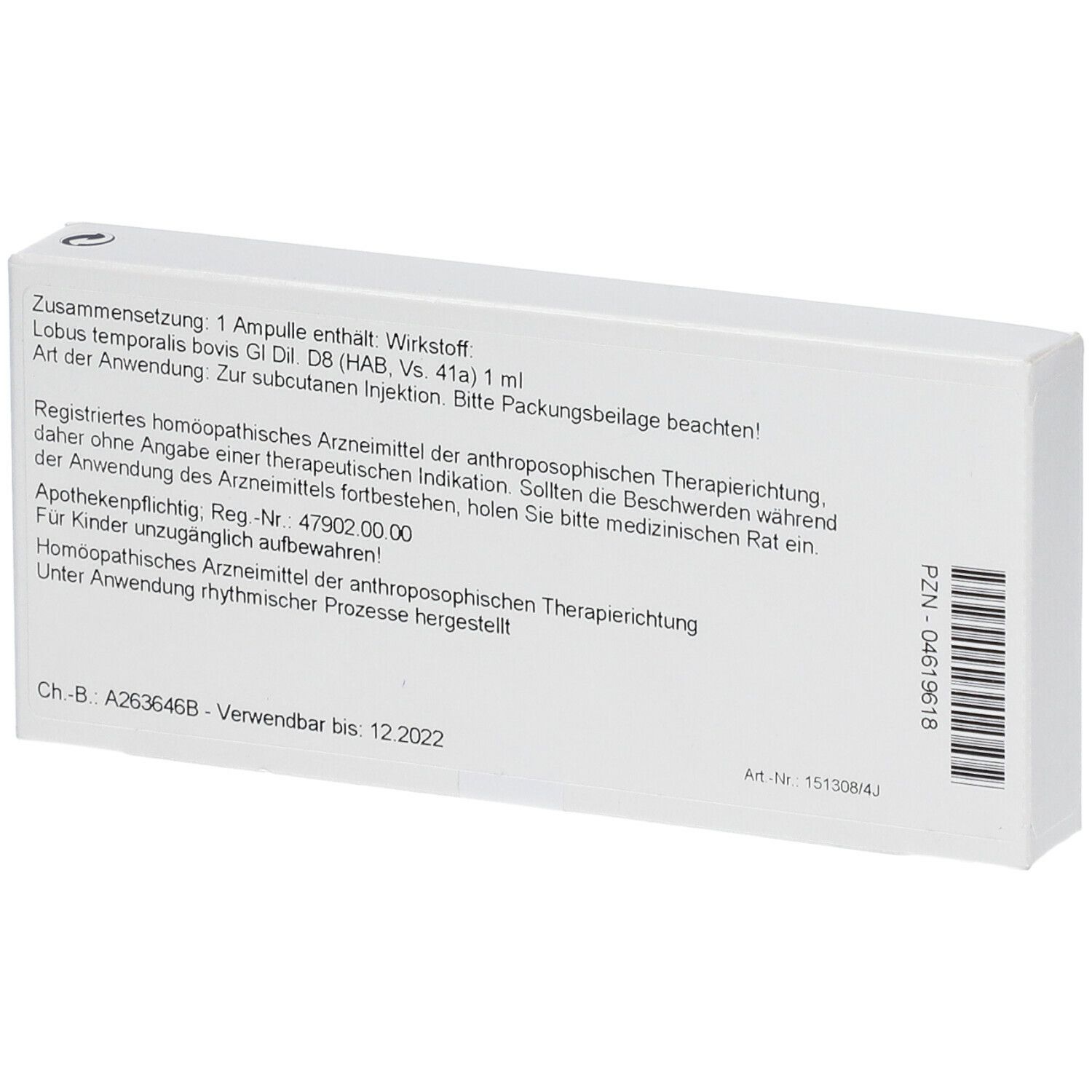 WALA® Lobus temporalis Gl D 8