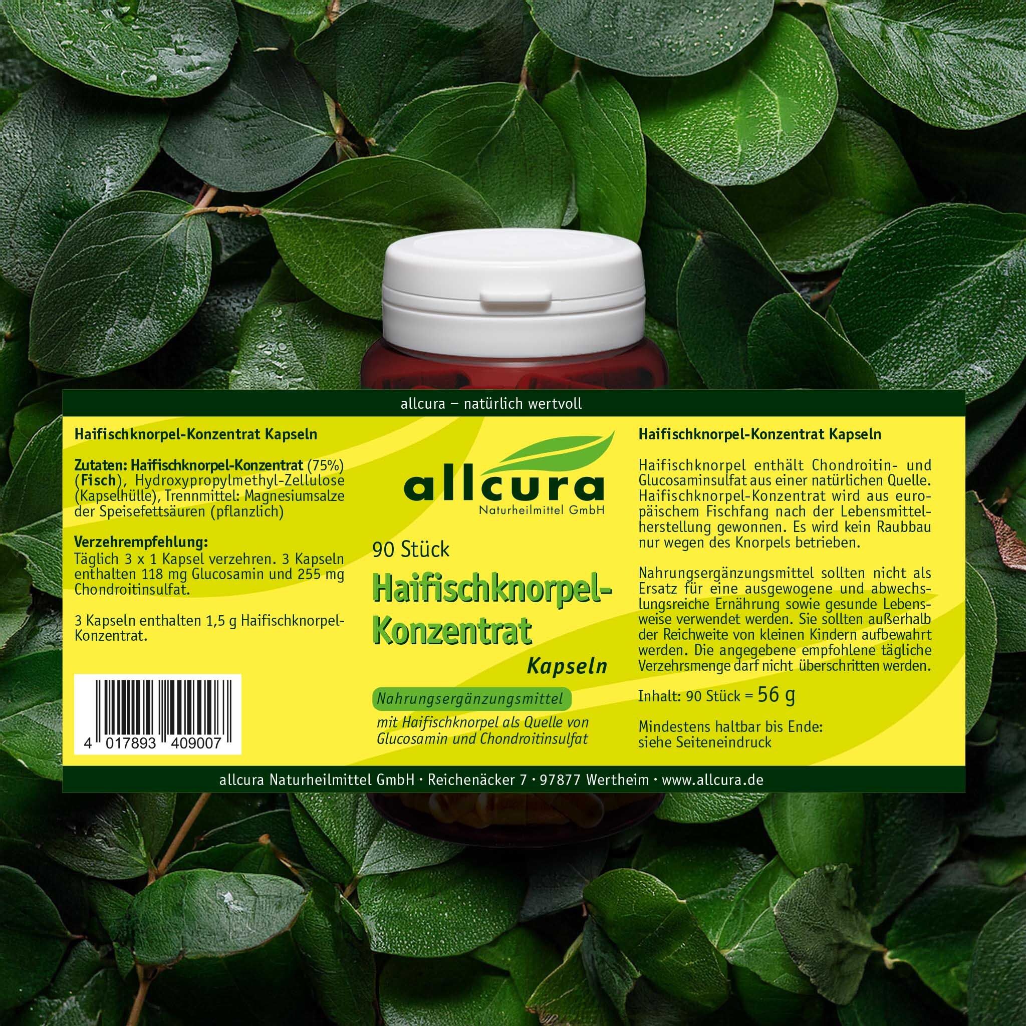 allcura Haifischknorpel-Konzentrat Kapseln