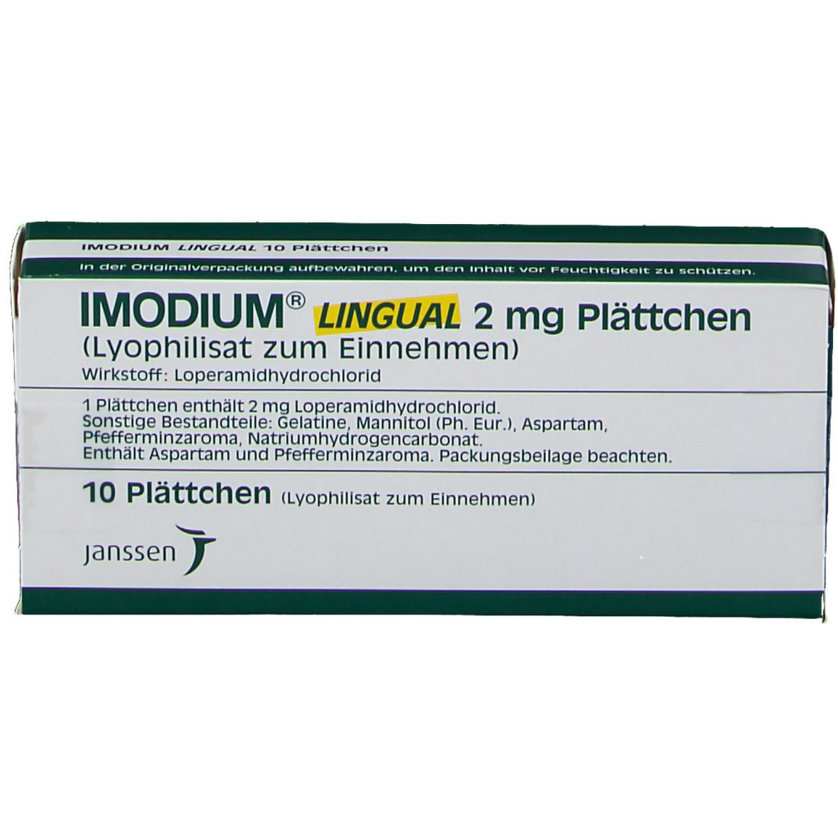 IMODIUM® LINGUAL 2 mg Plättchen