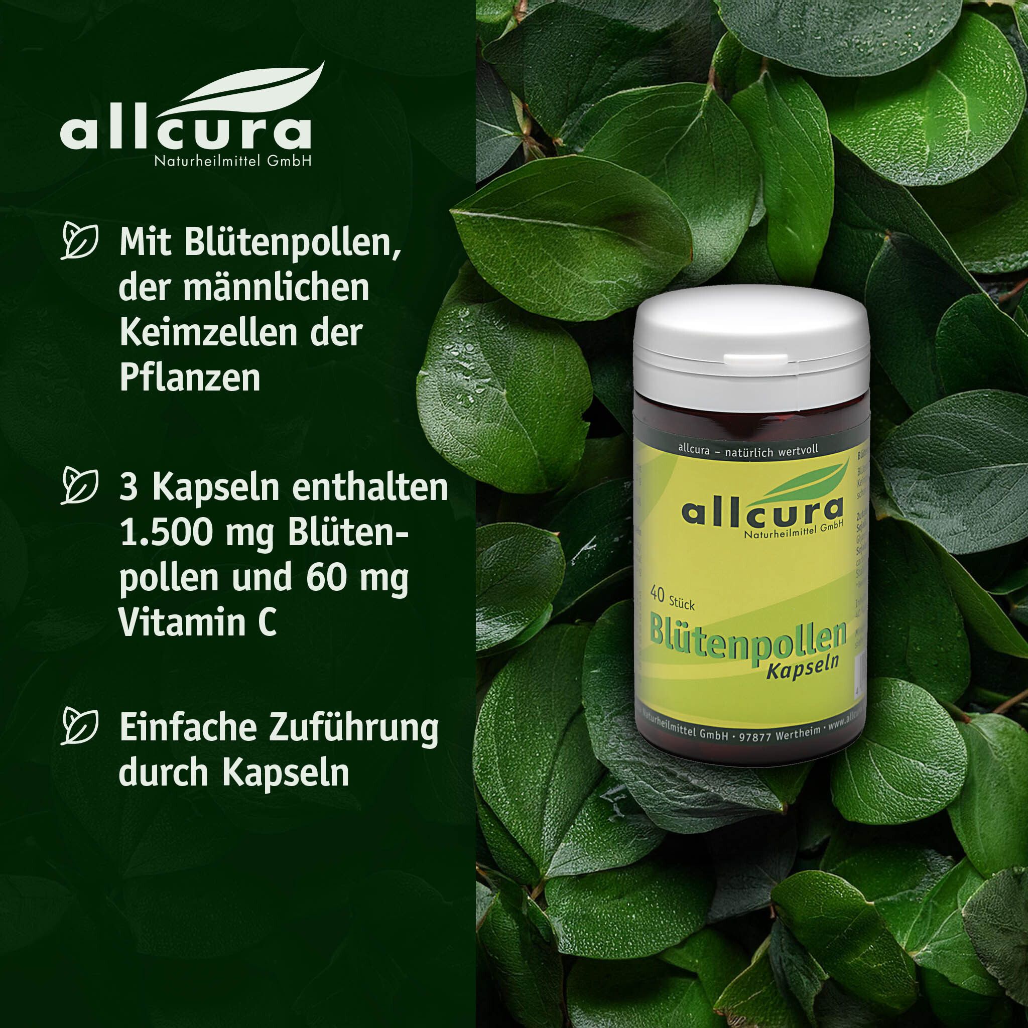 allcura Blütenpollen Kapseln