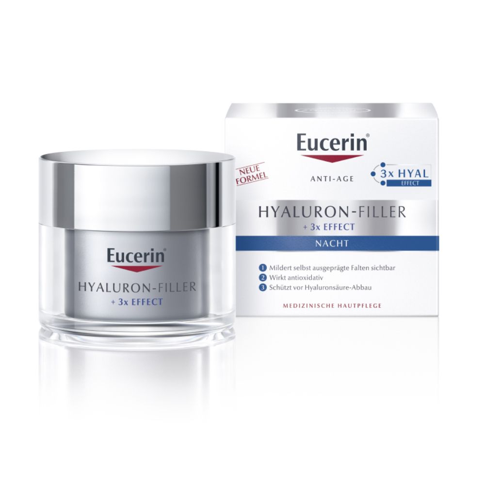 Eucerin® HYALURON-FILLER Nachtpflege + Eucerin Hyaluron-Filler Intensiv-Maske GRATIS