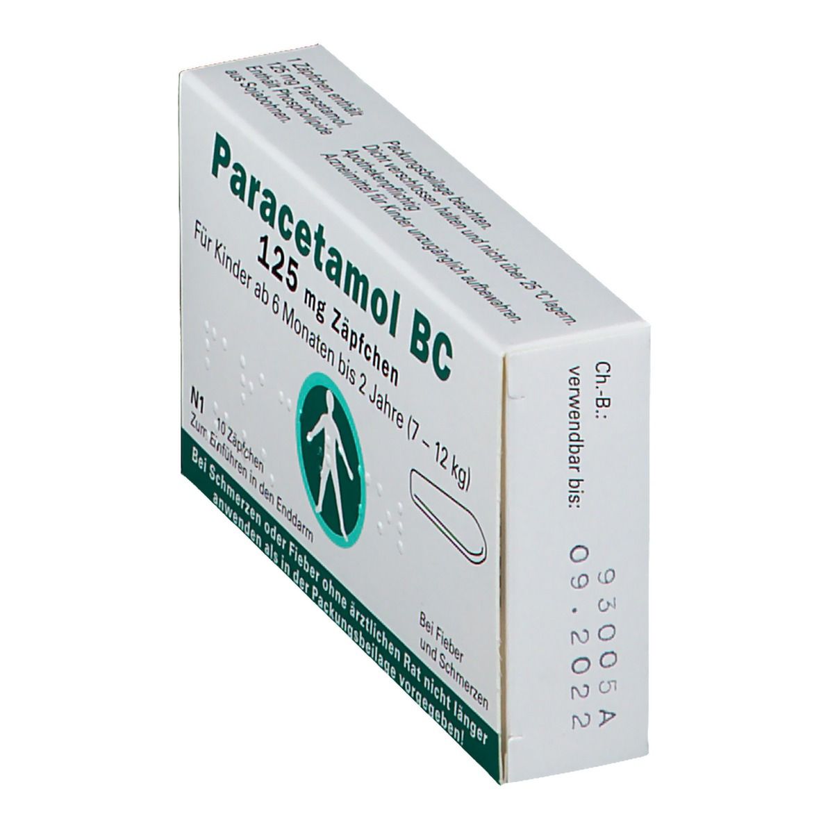 Paracetamol BC 125 mg Zäpfchen