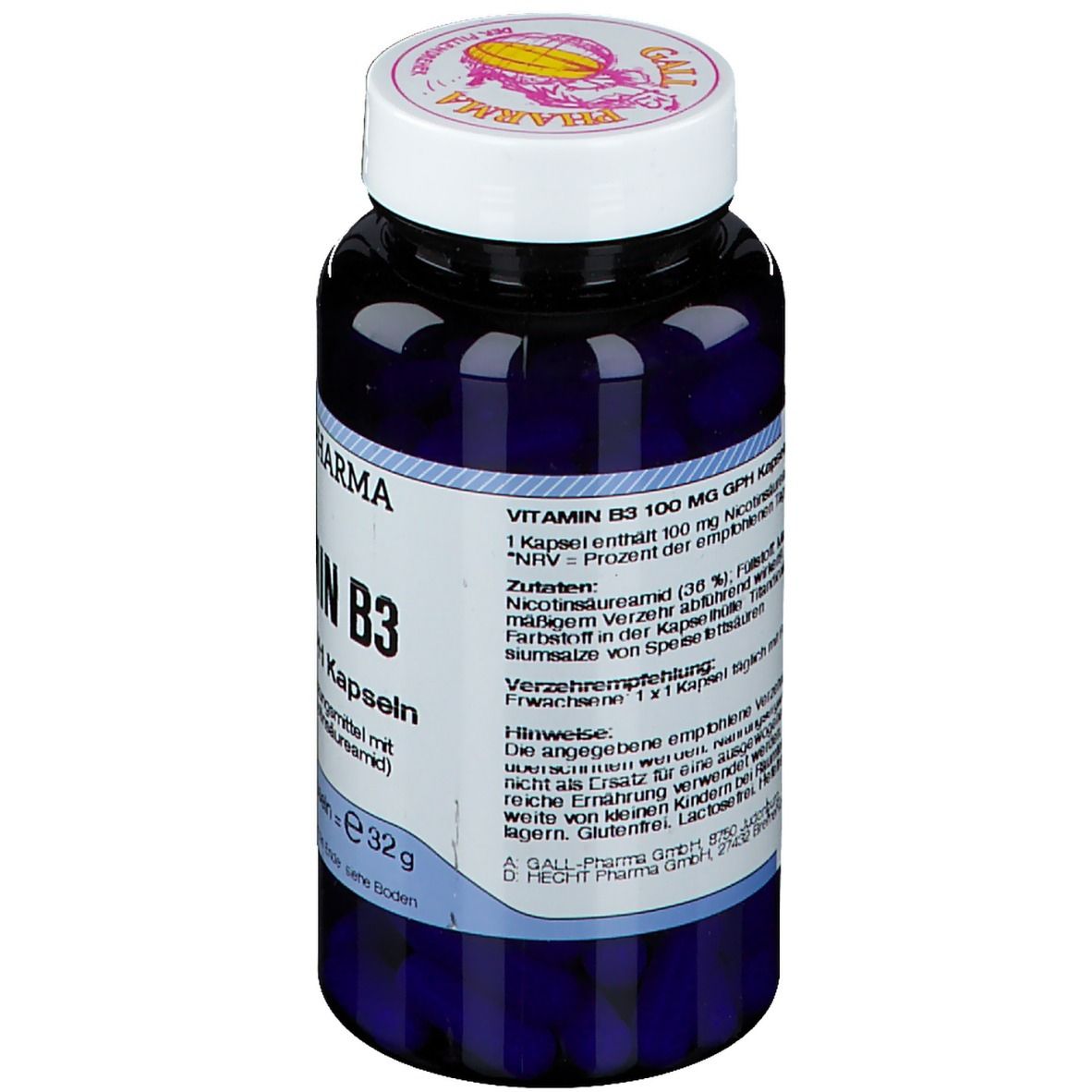 GALL PHARMA Vitamin B3 100 mg