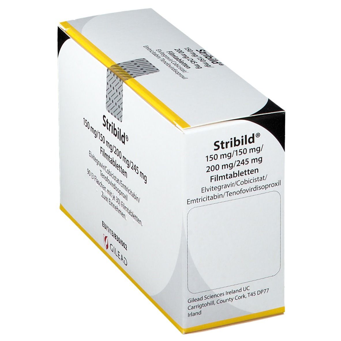 Stribild 150 mg/150 mg/200 mg/245 mg Filmtabletten 3x30 St