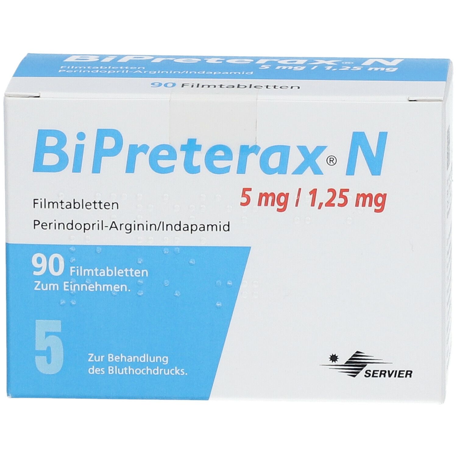 BIPRETERAX N 5 mg/1.25 mg