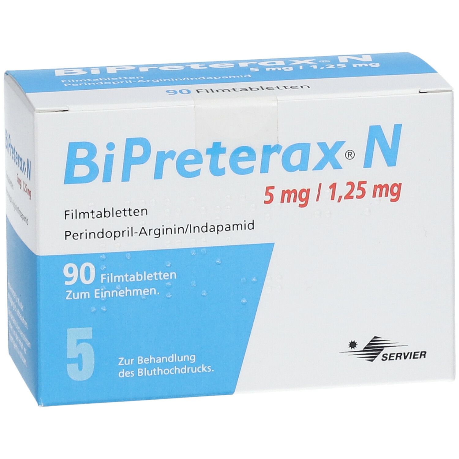 BIPRETERAX N 5 mg/1.25 mg