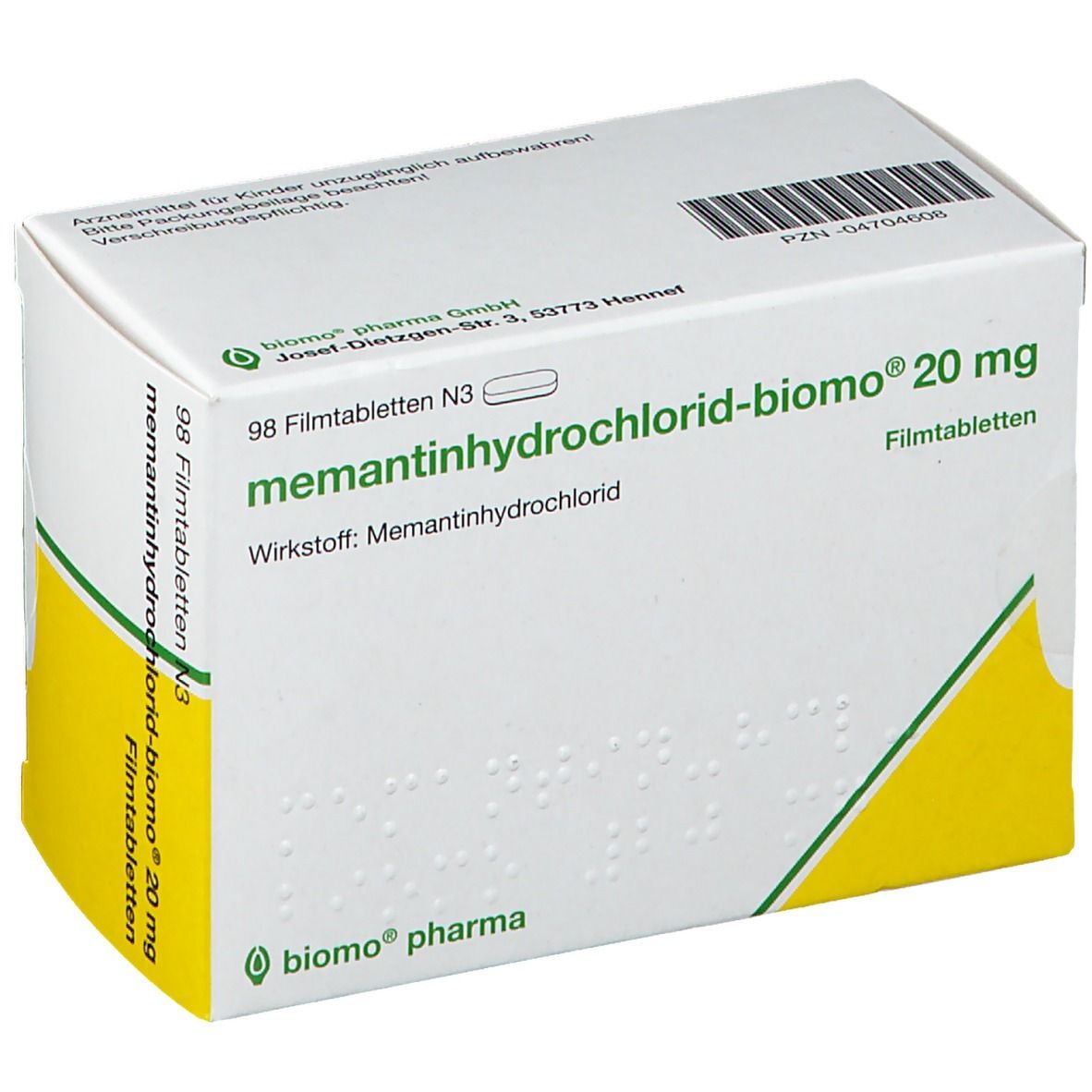 memantinhydrochlorid-biomo® 20 mg