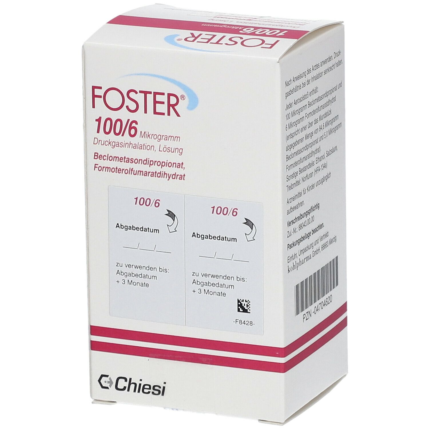 Foster 100/6 µg 120 Hub Dosieraerosol 2 St