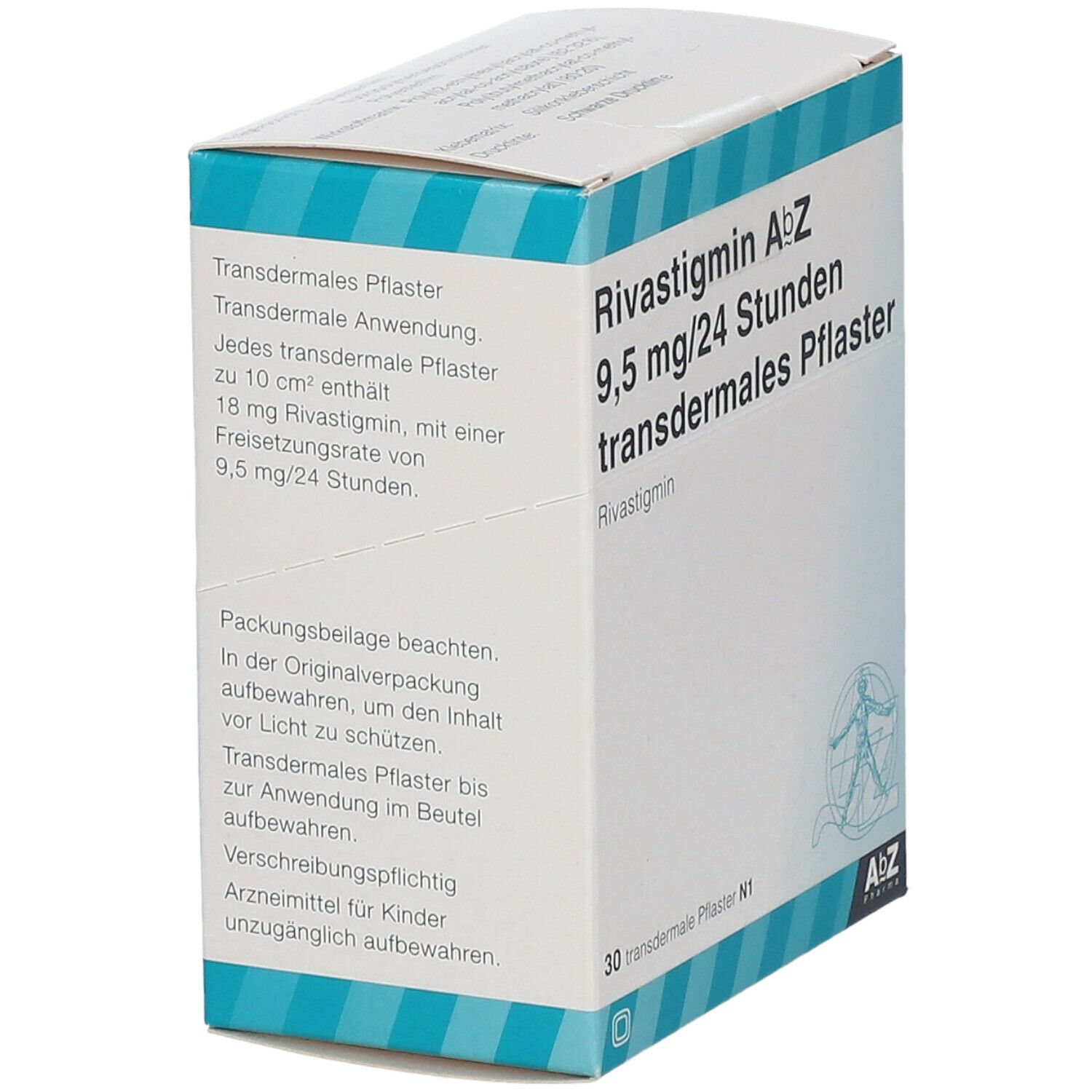 Rivastigmin AbZ 9,5 mg/24 Std. transderm.Pflaster 30 St Pflaster transdermal