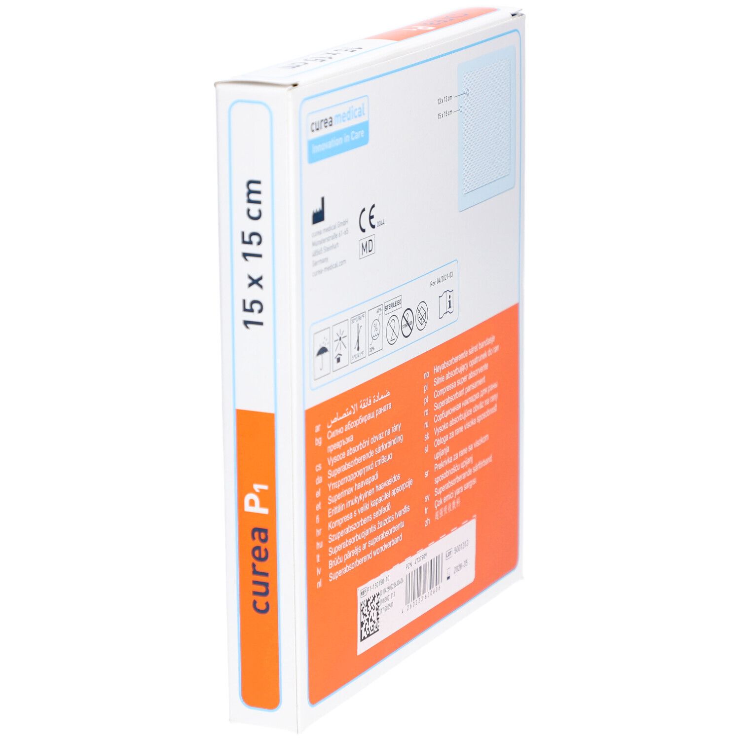 curea P1 Superabsorbierender Wundverband 15 x 15 cm