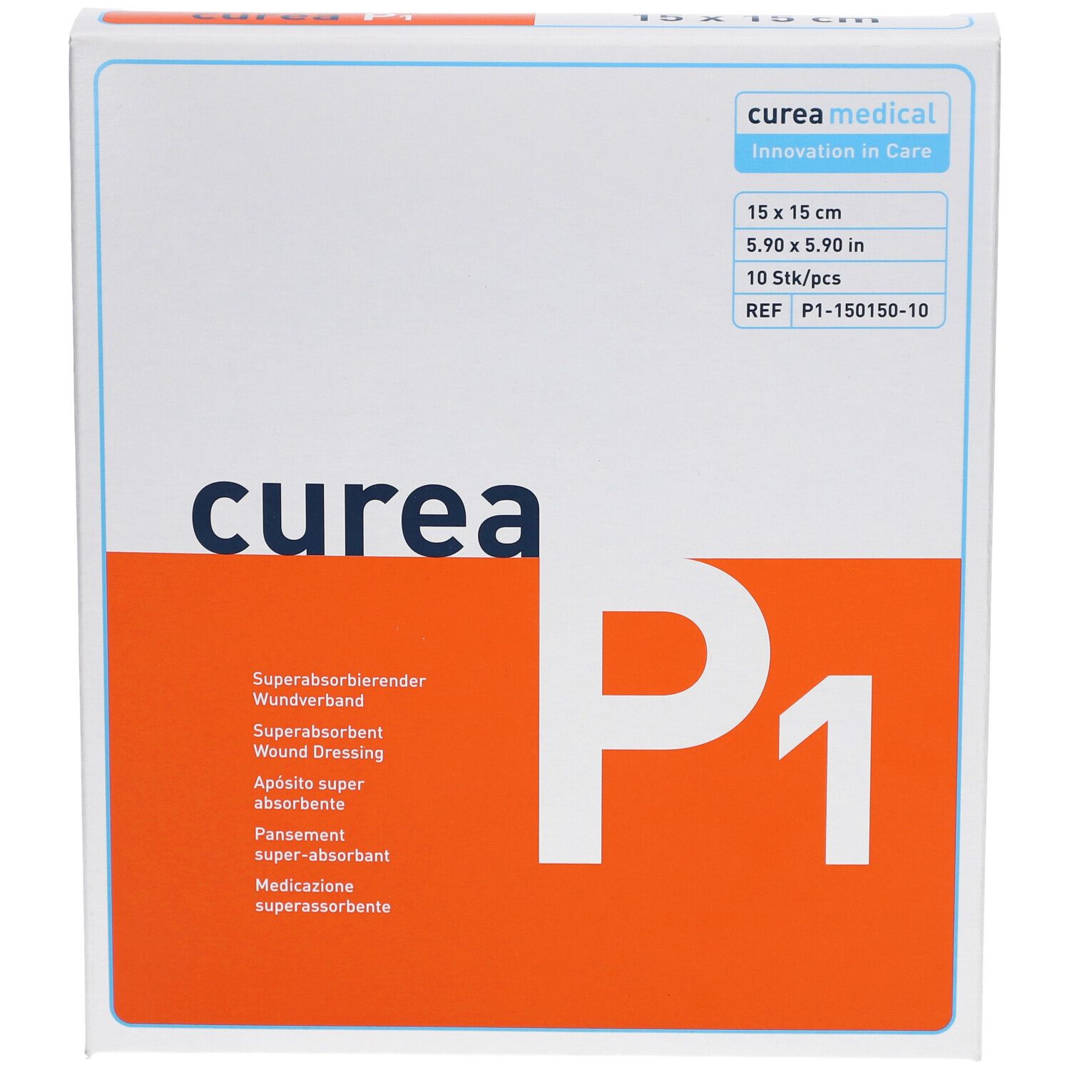 curea P1 Superabsorbierender Wundverband 15 x 15 cm