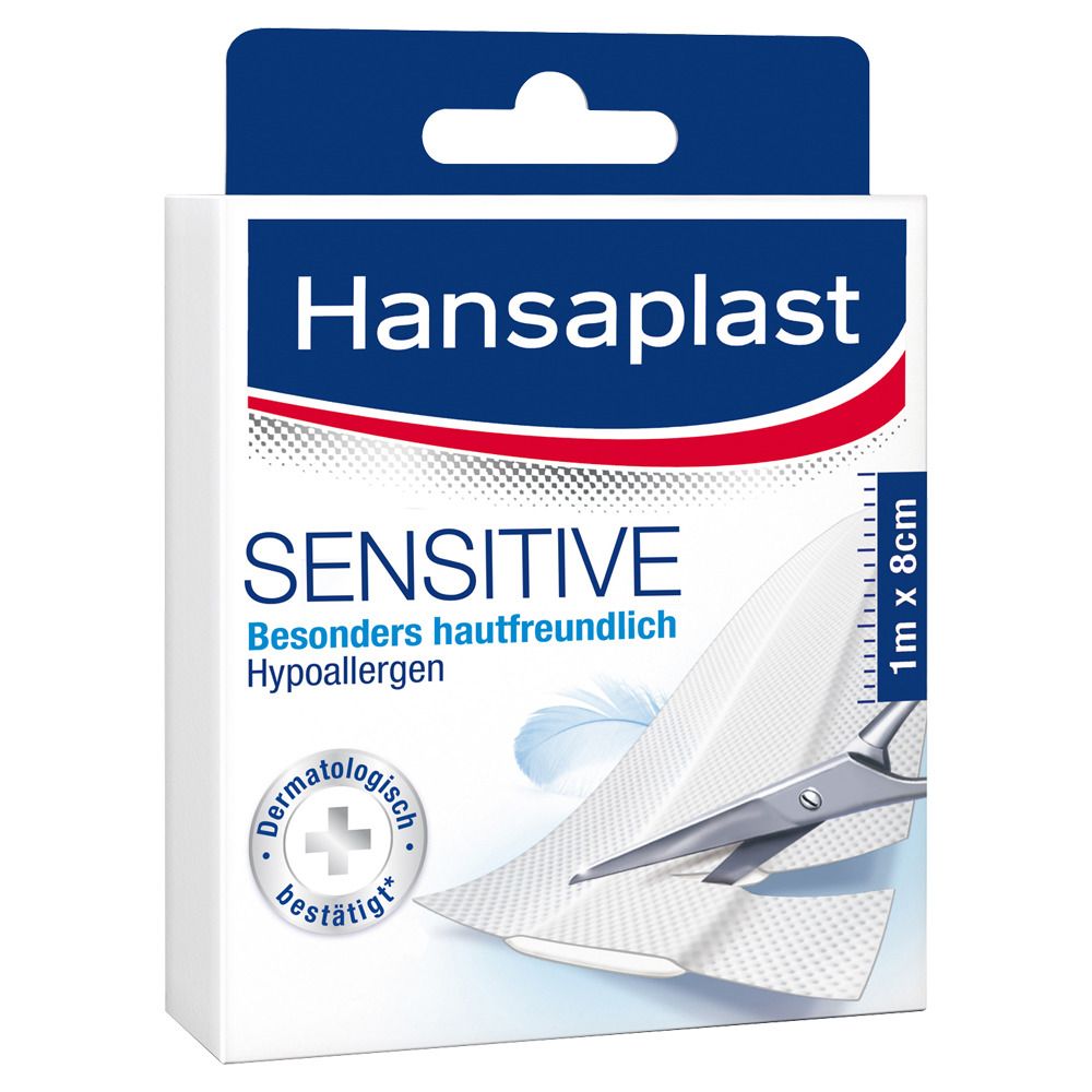 Hansaplast Sensitive 1 m x 8 cm